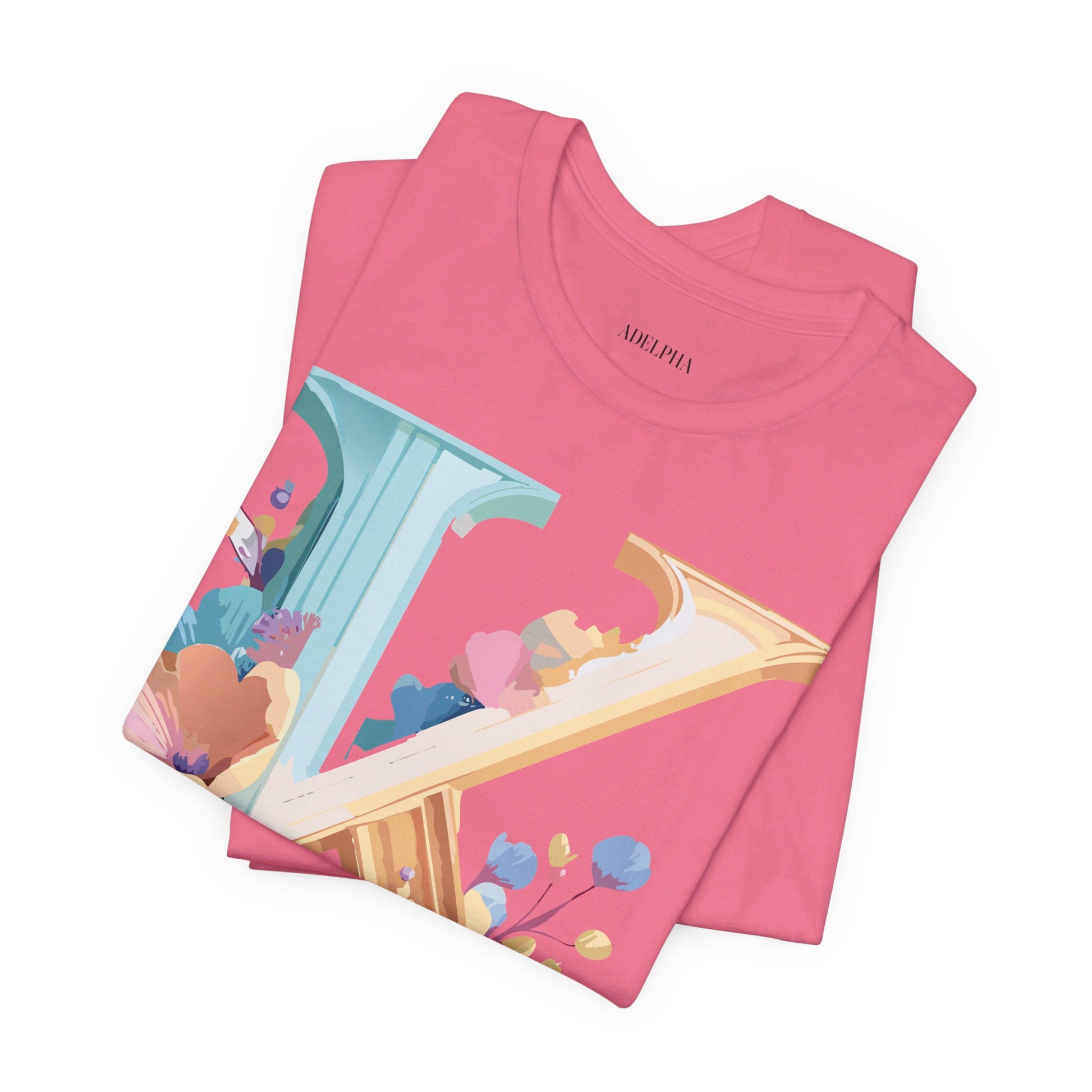 Natural Cotton Tee Shirt - Letters Collection - K Printify