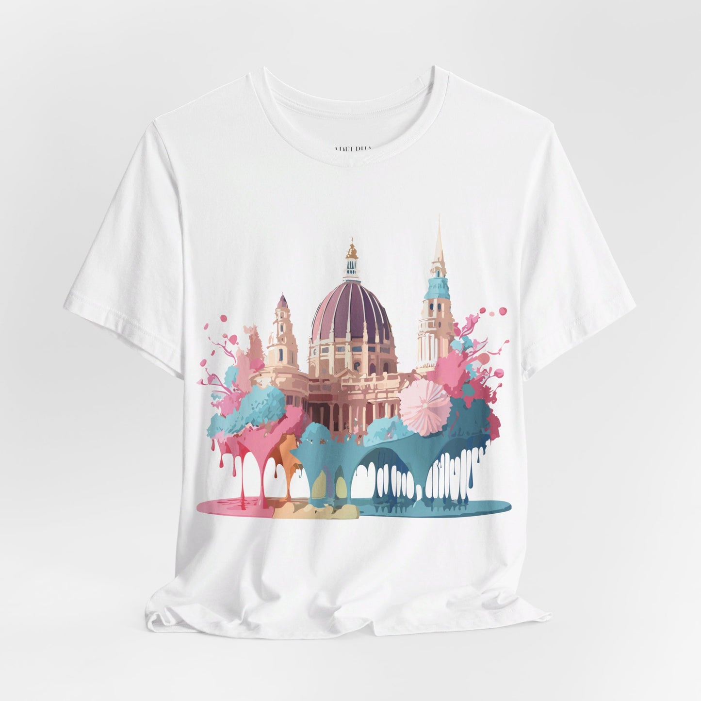 Natural Cotton Tee Shirt - Beautiful Places Collection - Vienna Printify