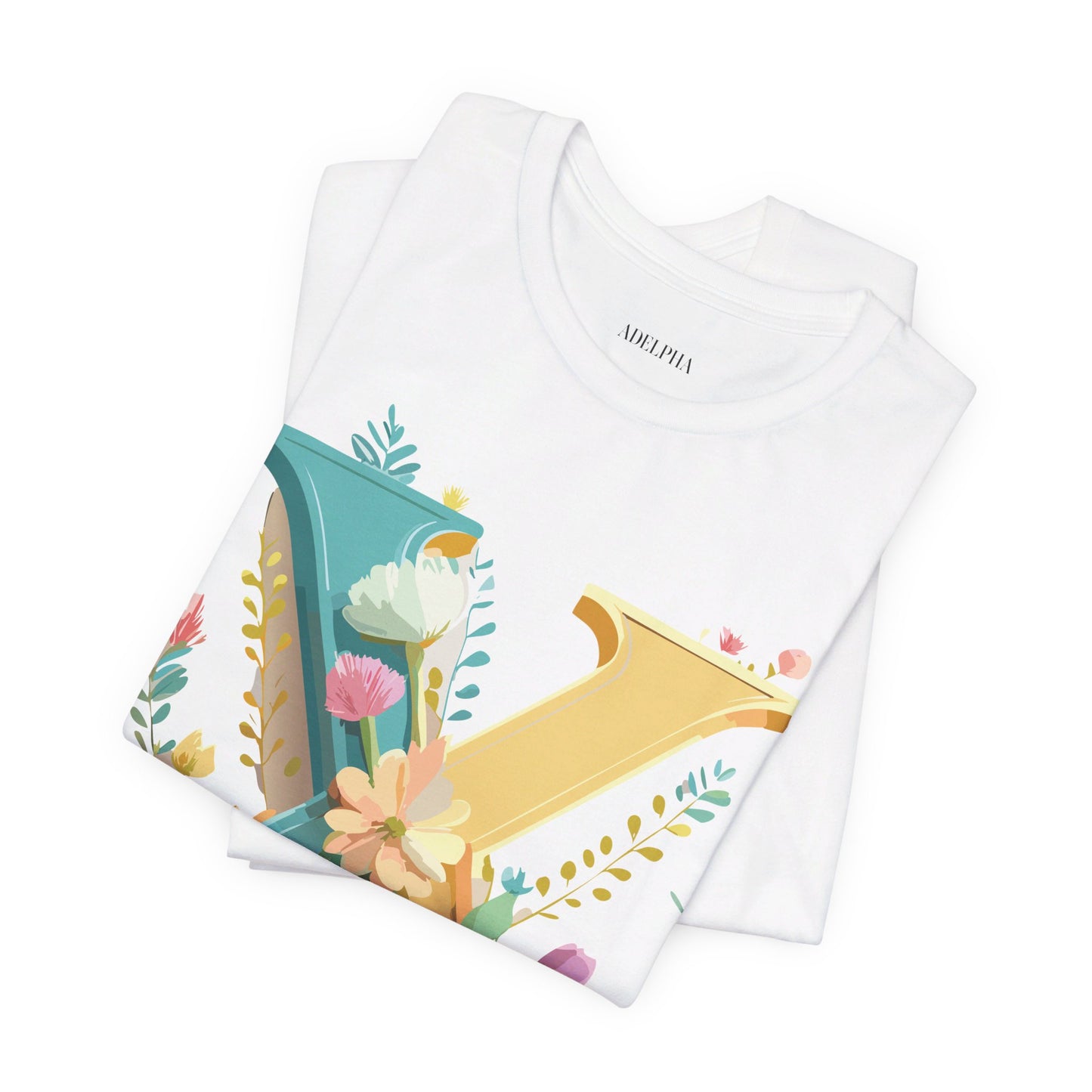Natural Cotton Tee Shirt - Letters Collection - X Printify