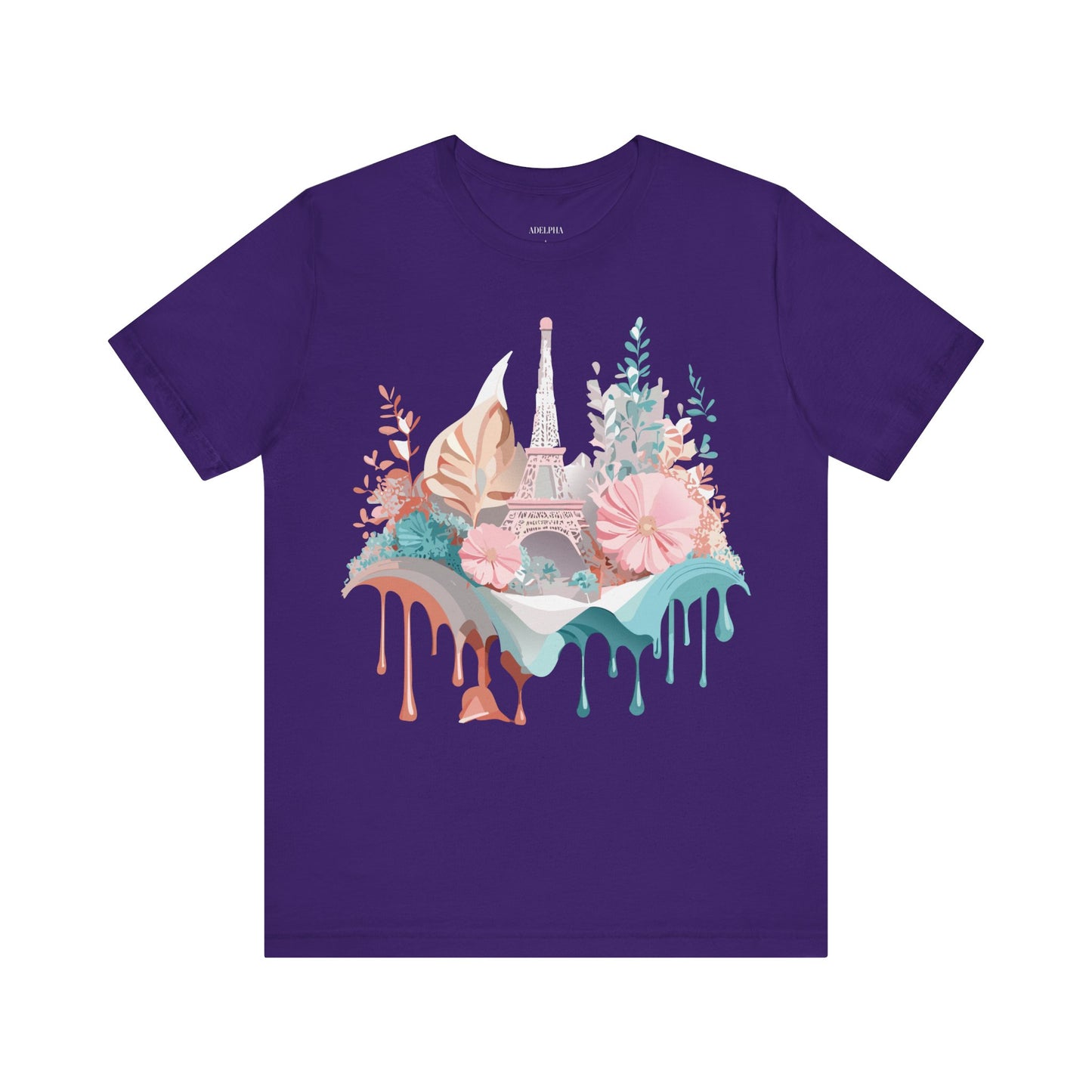 Natural Cotton Tee Shirt - Beautiful Places Collection - Paris Printify