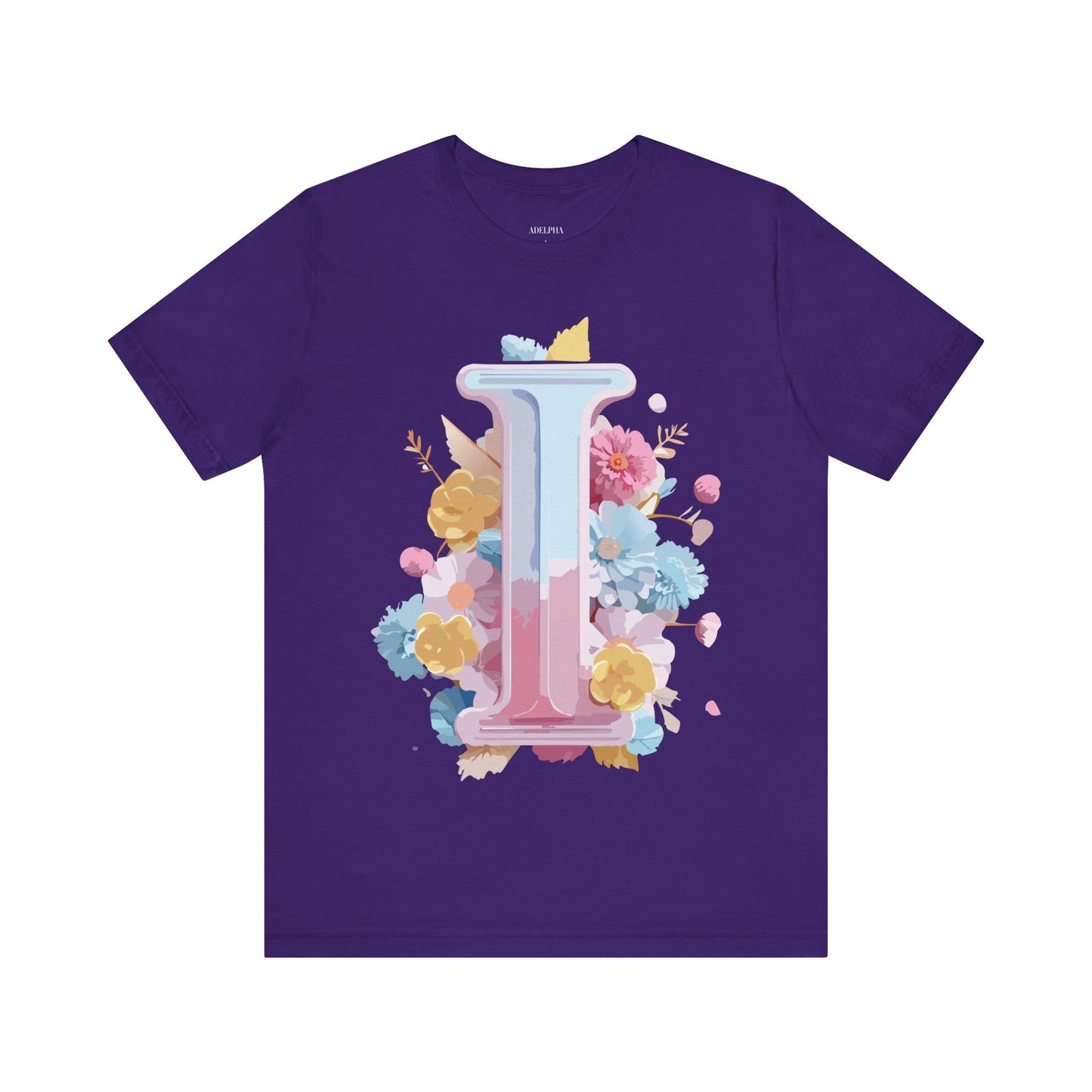 Natural Cotton Tee Shirt - Letters Collection - I Printify