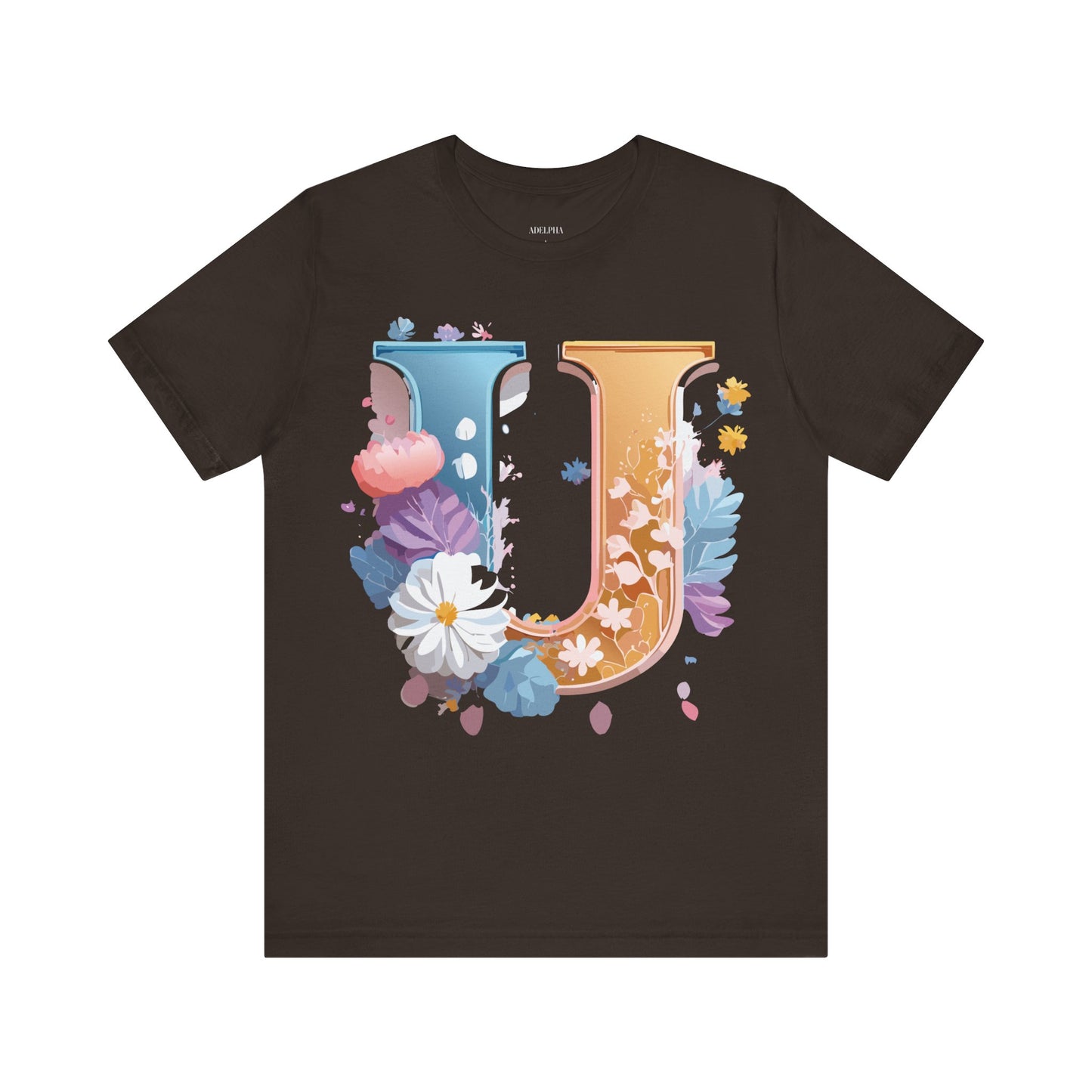 Natural Cotton Tee Shirt - Letters Collection - U Printify