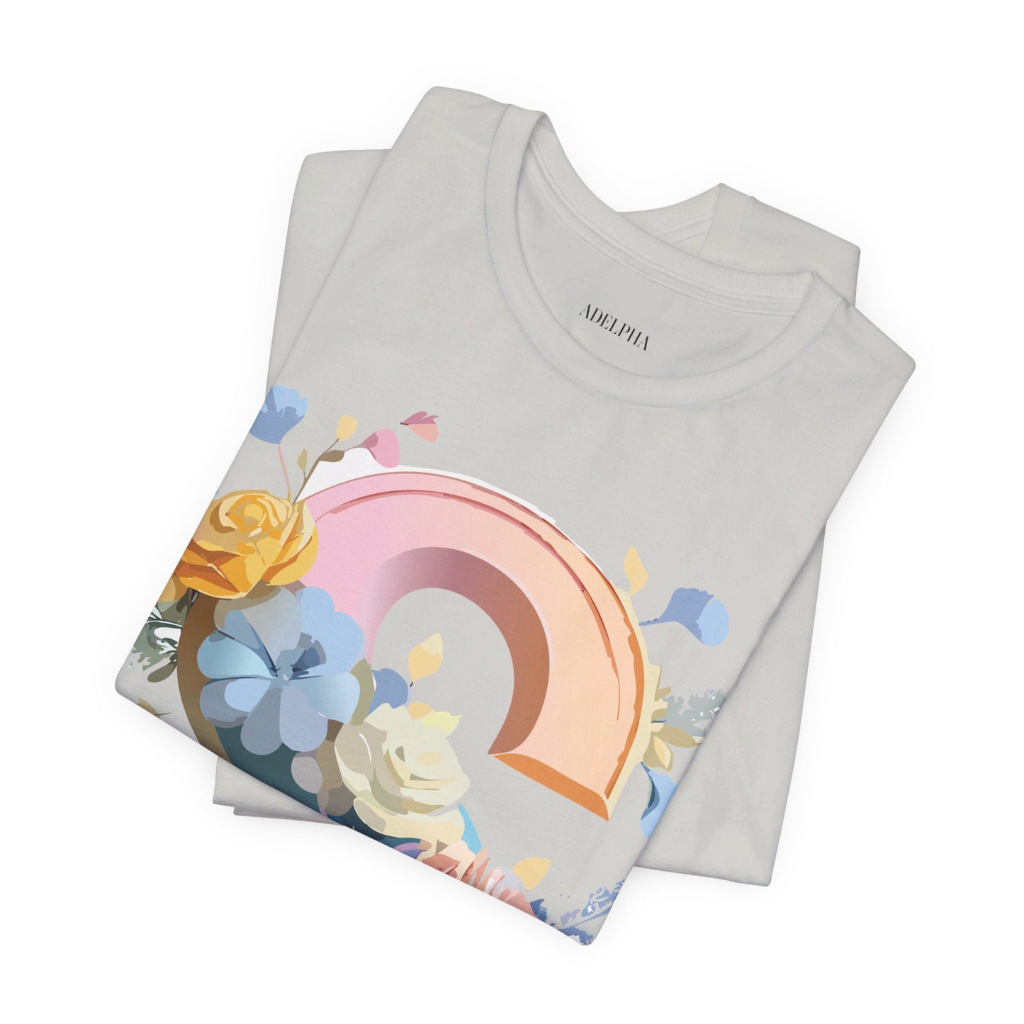 Natural Cotton Tee Shirt - Letters Collection - S Printify