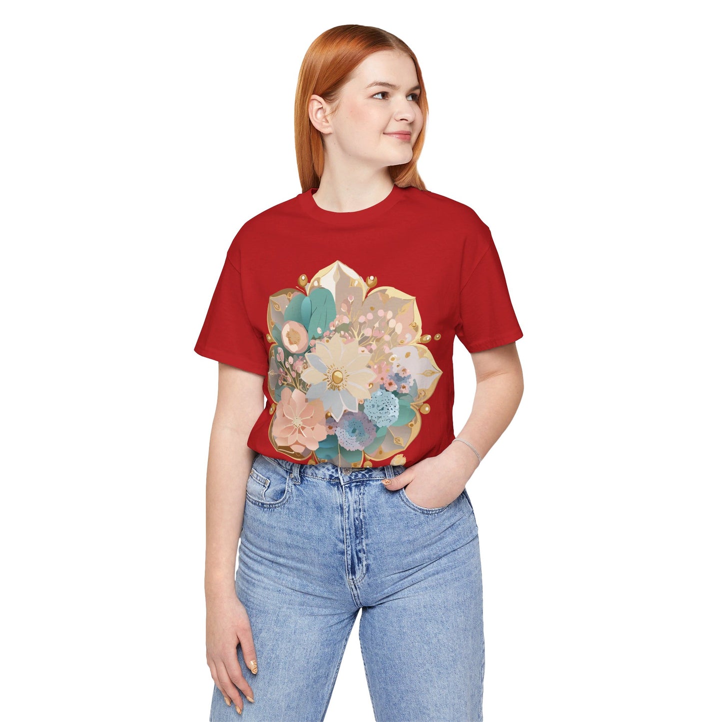 Natural Cotton Tee Shirt - Medallion Collection Printify