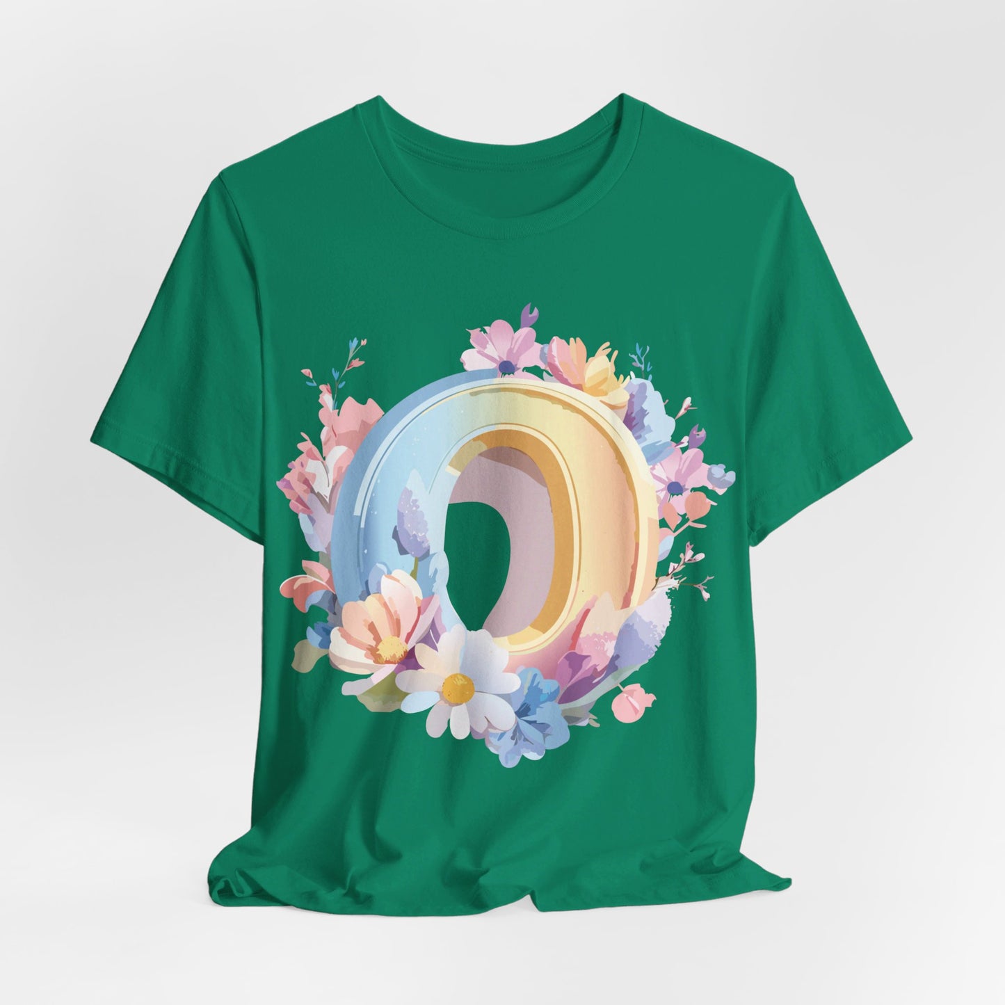 Natural Cotton Tee Shirt - Letters Collection - O Printify