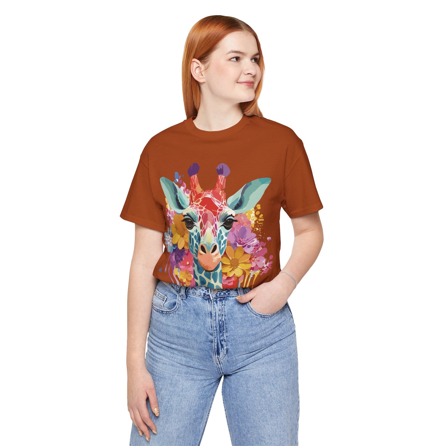 Shirt with Animals | Giraffe Printify