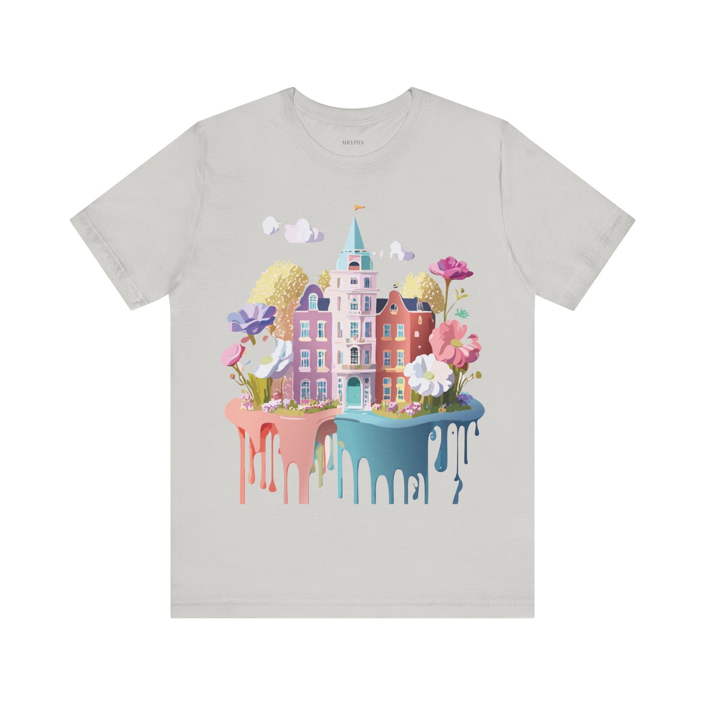 Natural Cotton Tee Shirt - Beautiful Places Collection - Amsterdam Printify