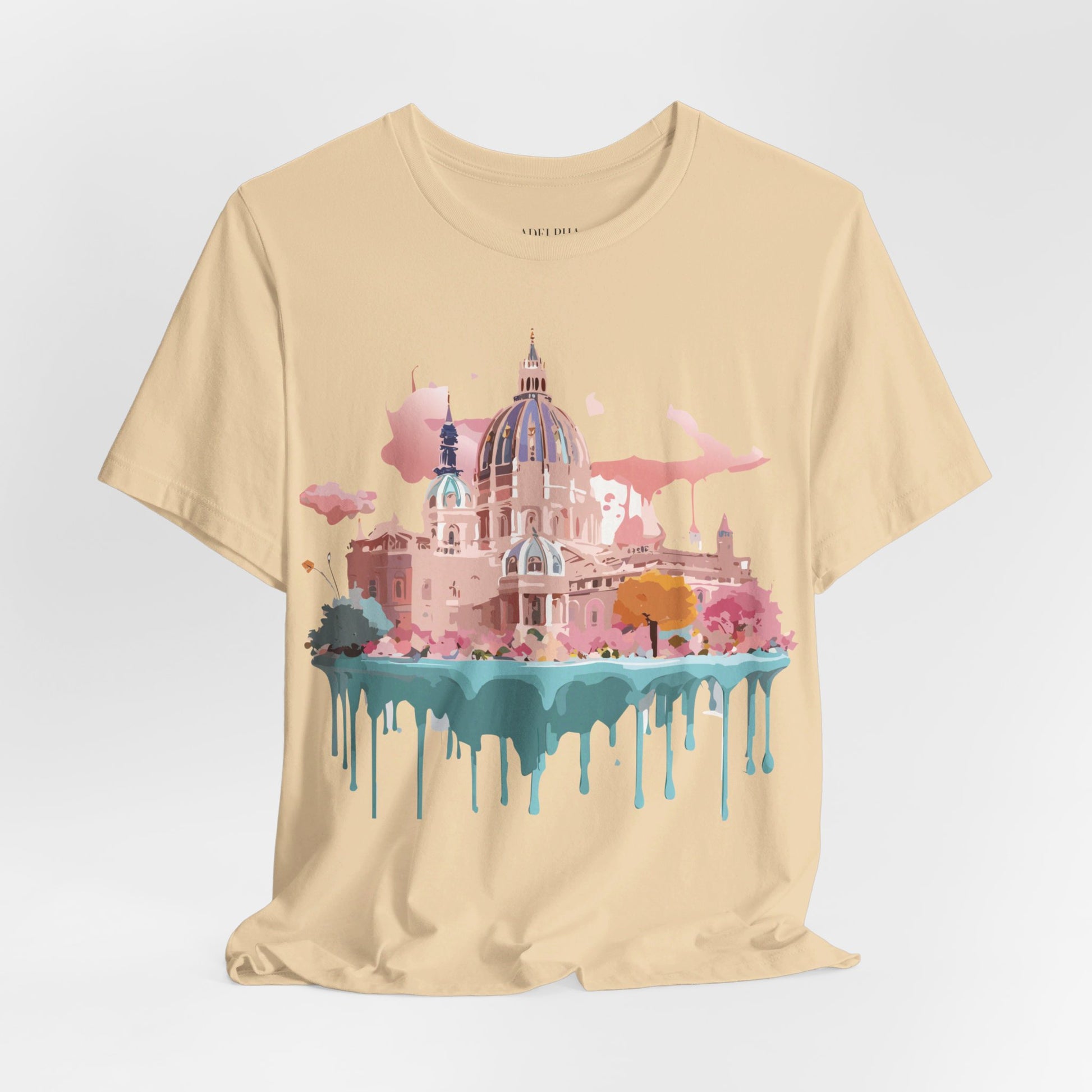 Natural Cotton Tee Shirt - Beautiful Places Collection - Vienna Printify