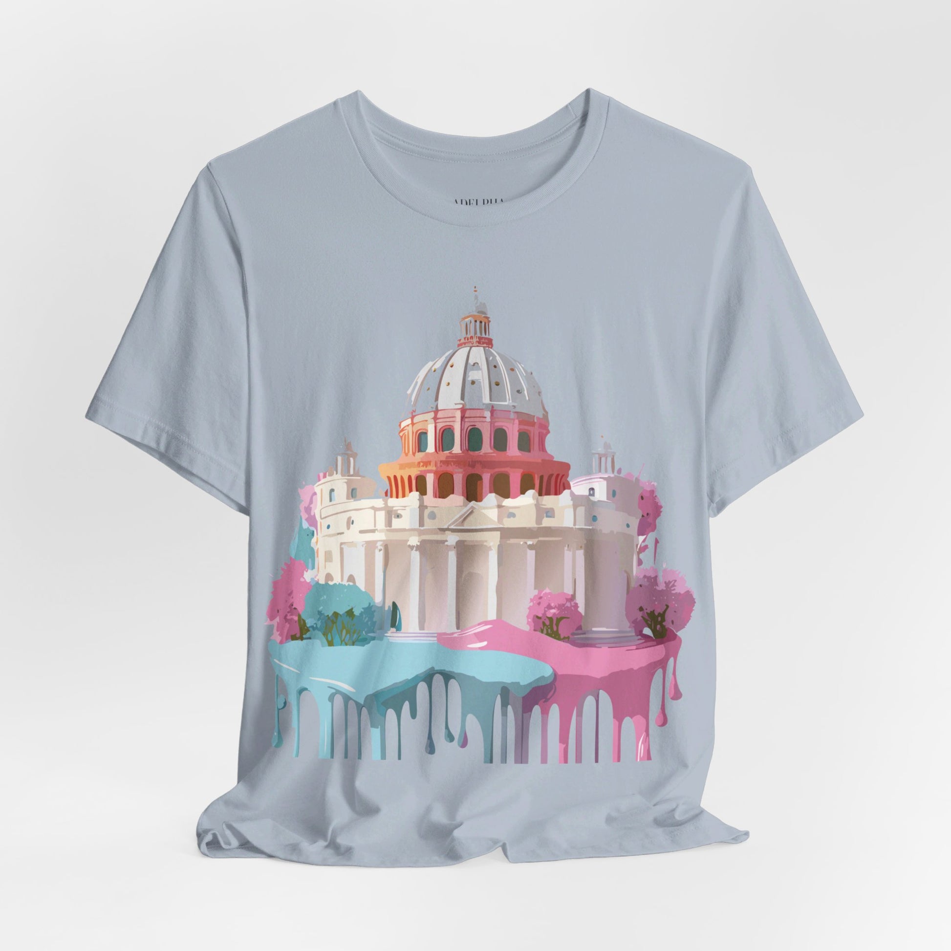 Natural Cotton Tee Shirt - Beautiful Places Collection - Rome Printify