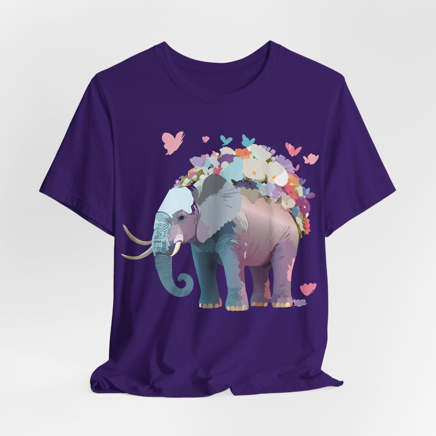 Natural Cotton Tee Shirt with Elephant Printify