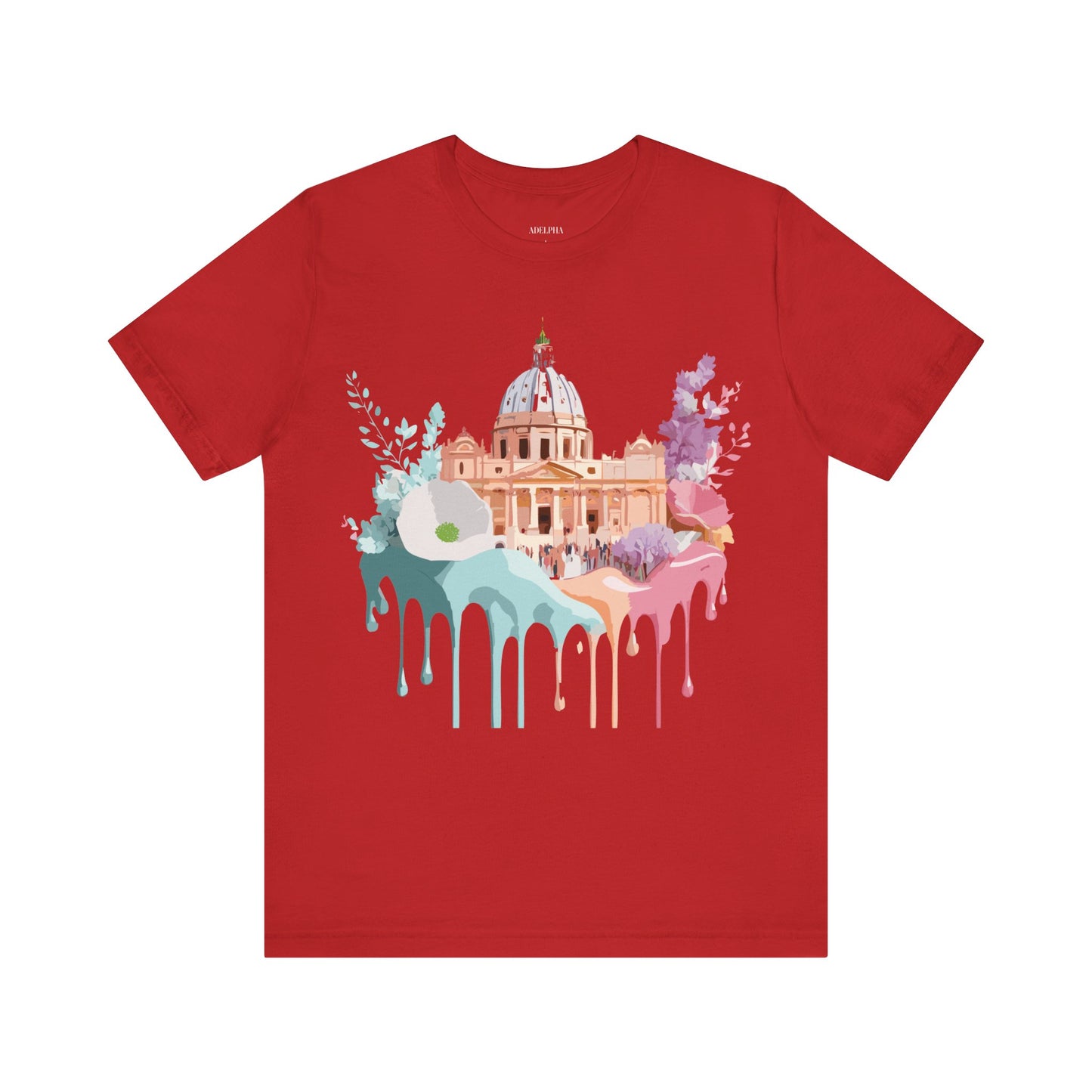 Natural Cotton Tee Shirt - Beautiful Places Collection - Rome Printify
