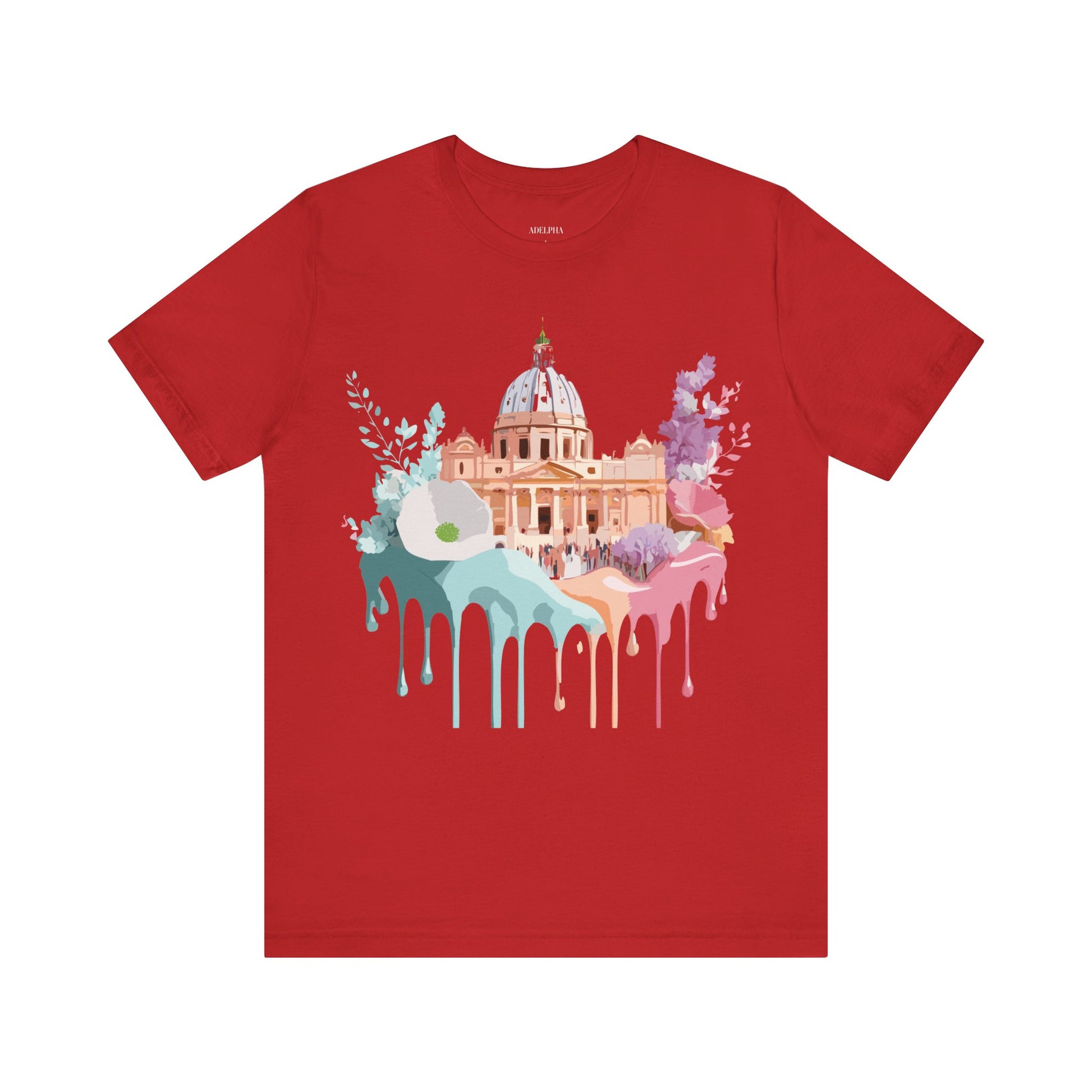 Natural Cotton Tee Shirt - Beautiful Places Collection - Rome Printify