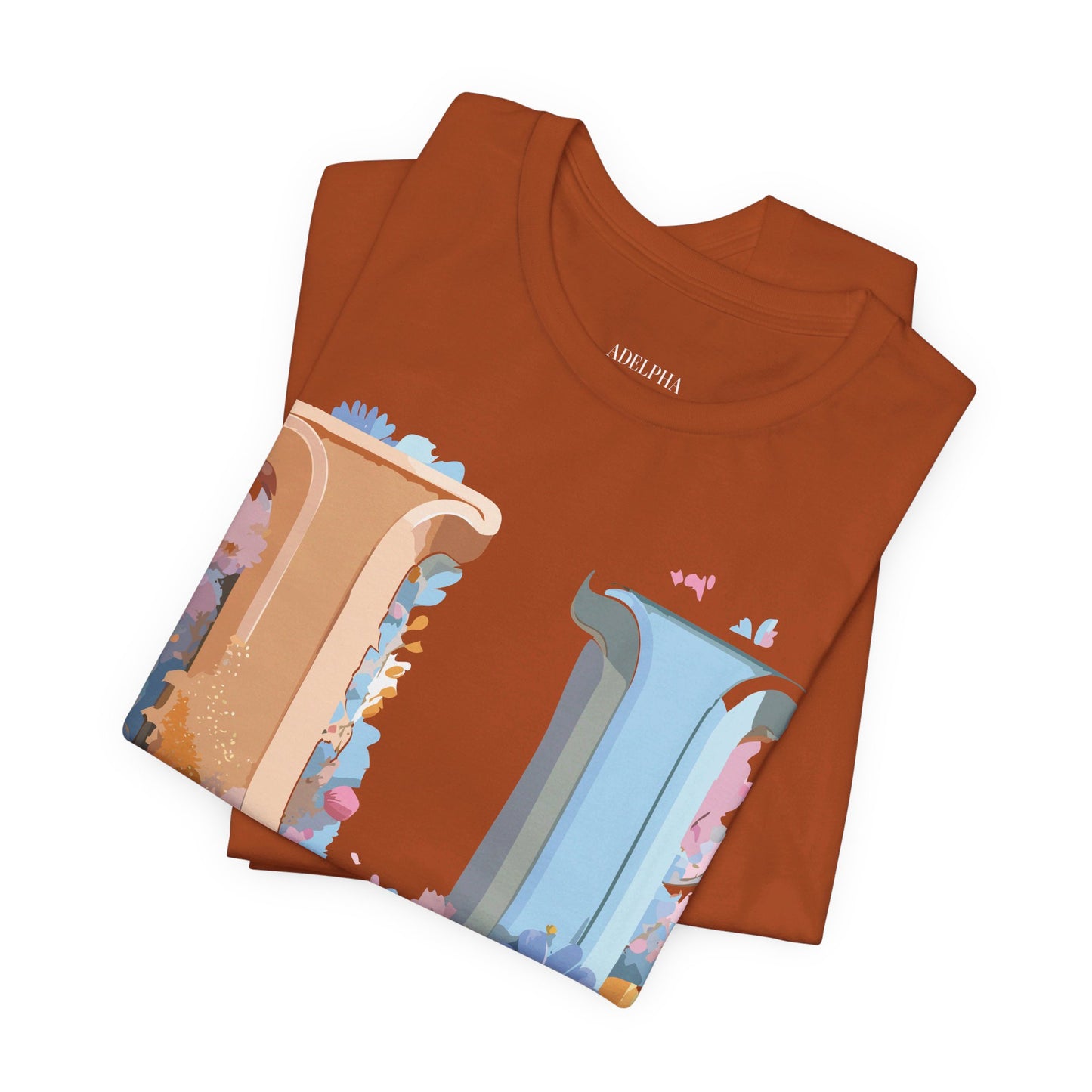 Natural Cotton Tee Shirt - Letters Collection - U Printify