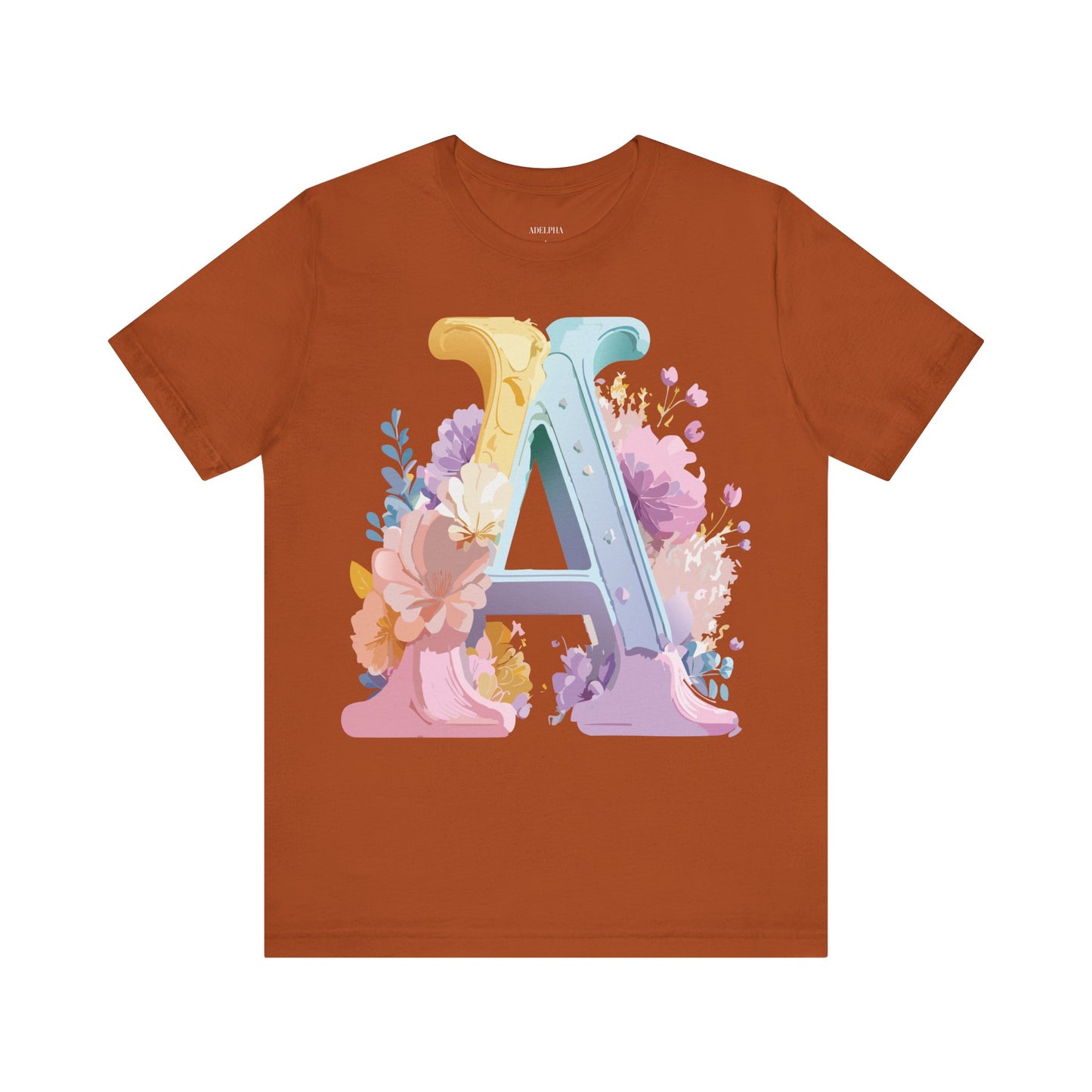 Natural Cotton Tee Shirt - Letters Collection - A Printify