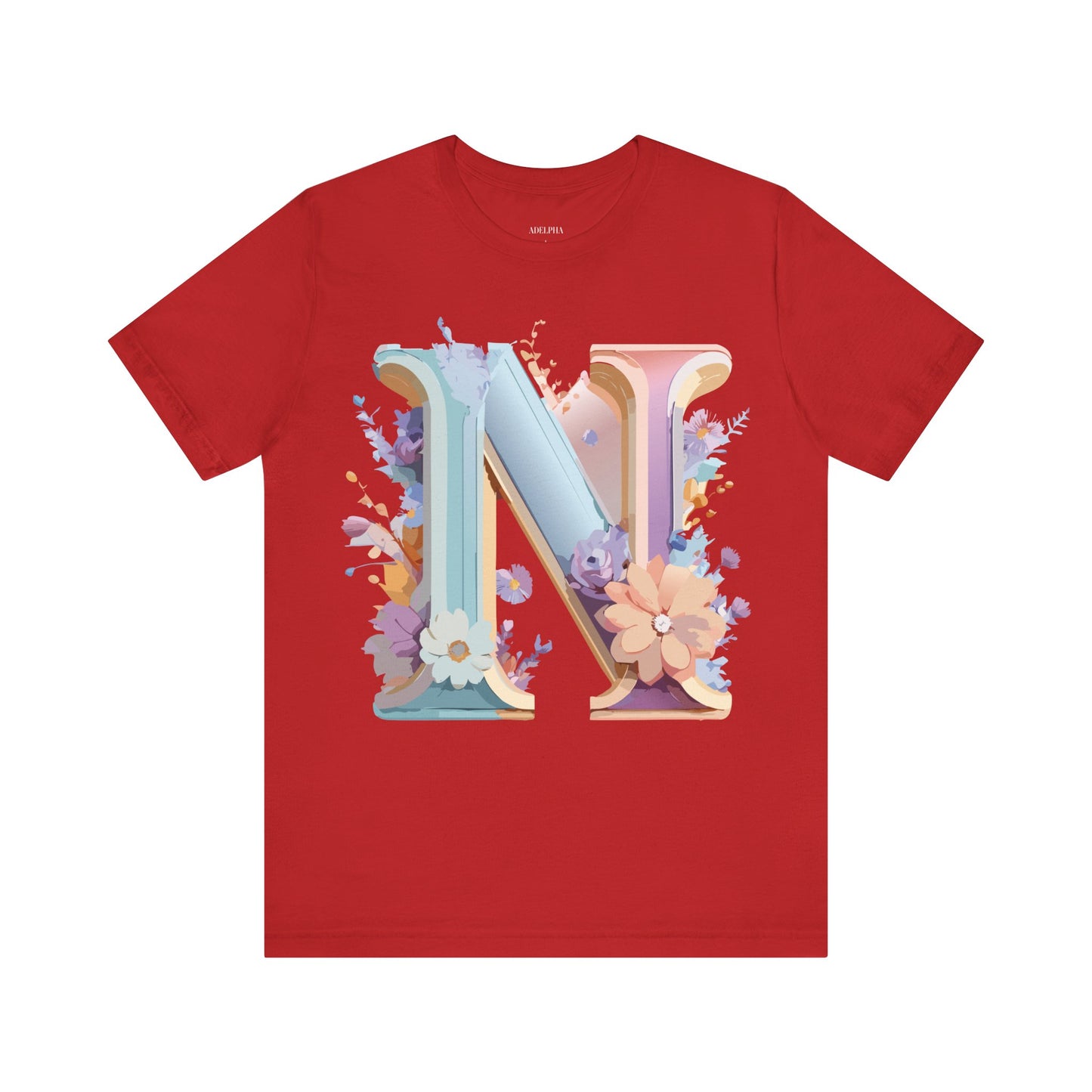 Natural Cotton Tee Shirt - Letters Collection - N Printify