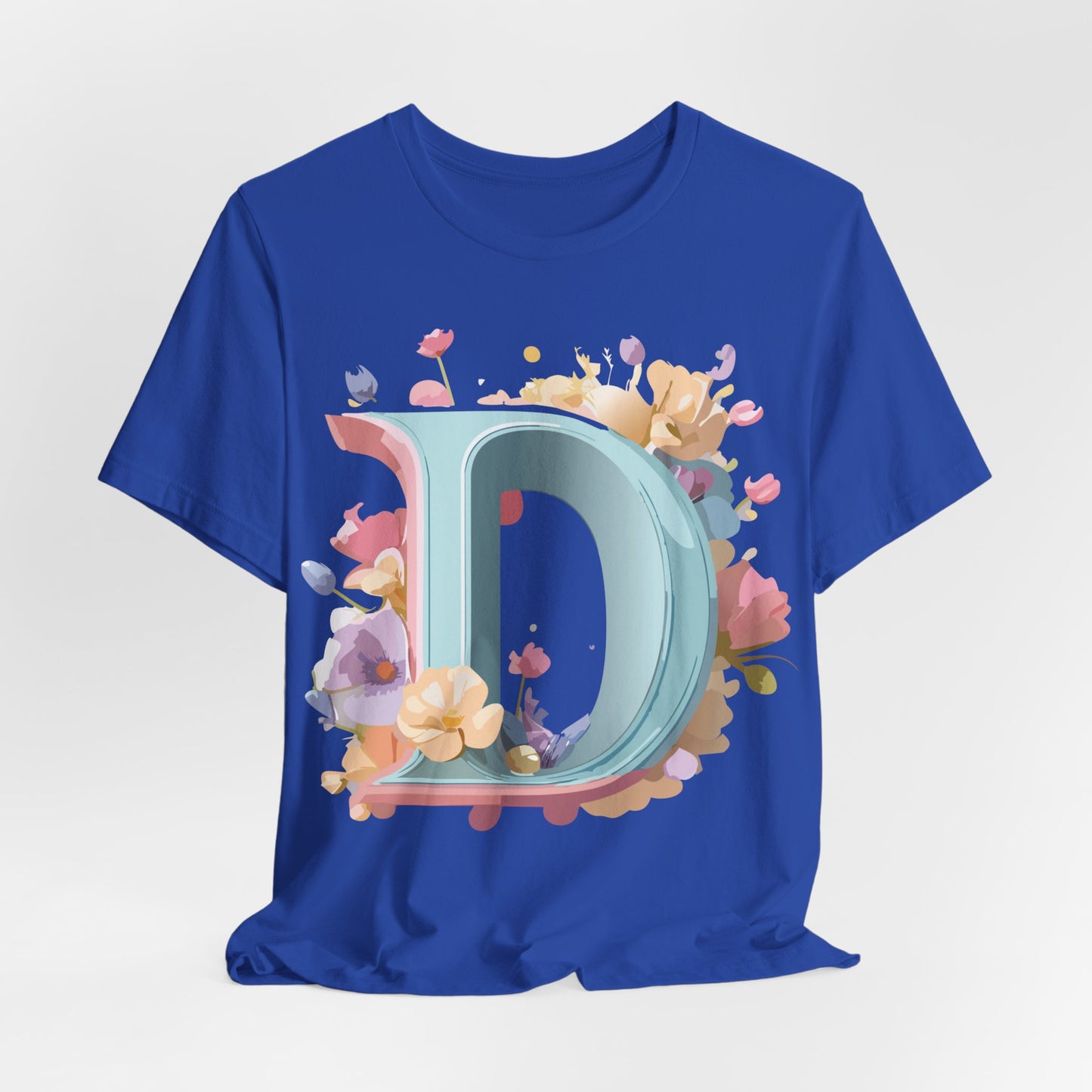 Natural Cotton Tee Shirt - Letters Collection - D Printify