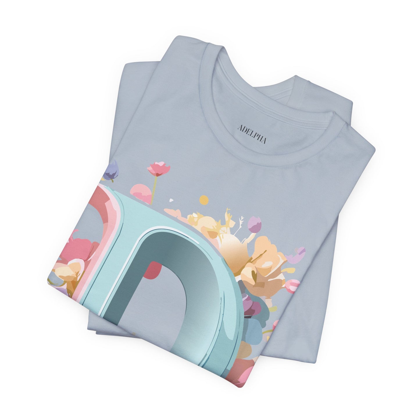 Natural Cotton Tee Shirt - Letters Collection - D Printify