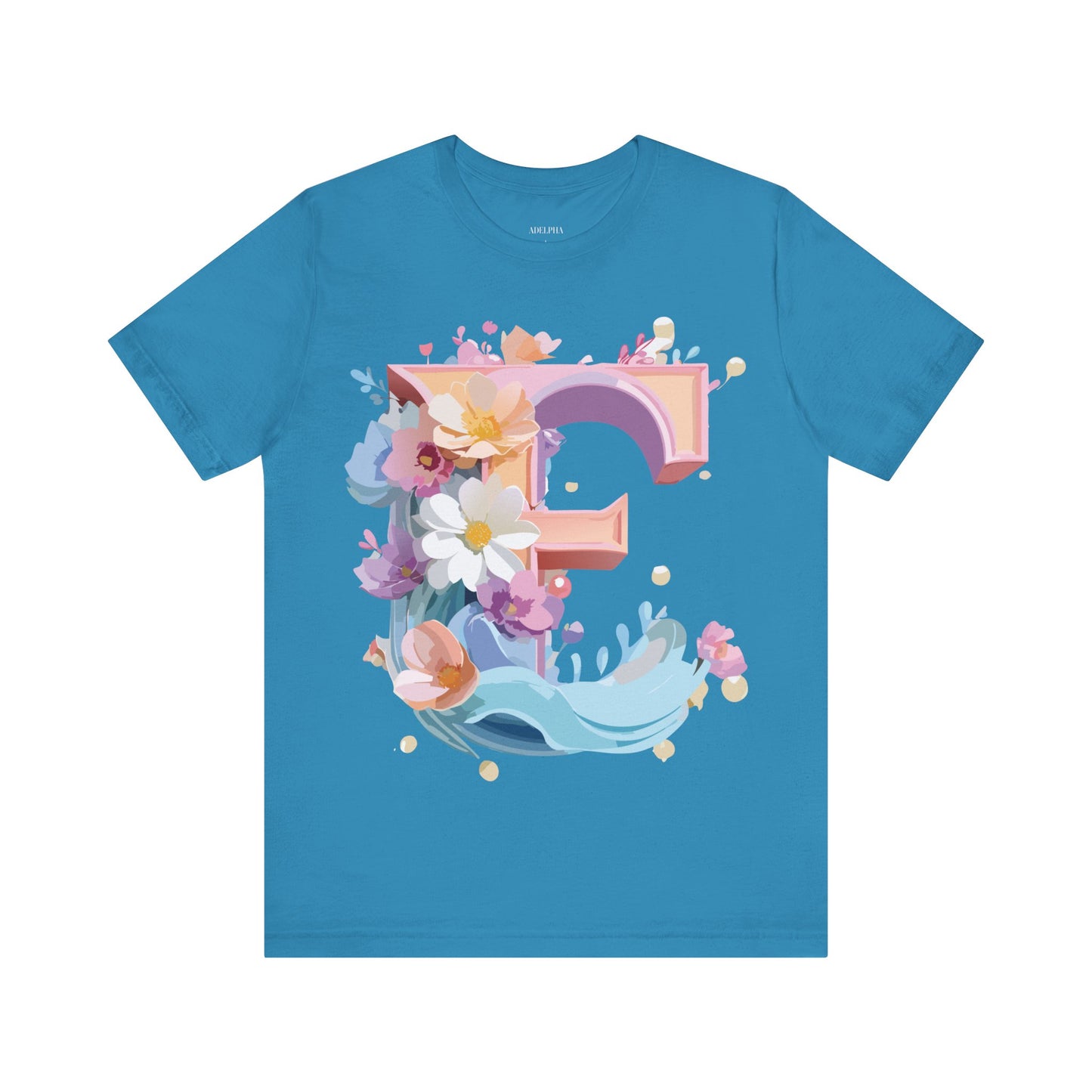 Natural Cotton Tee Shirt - Letters Collection - E Printify