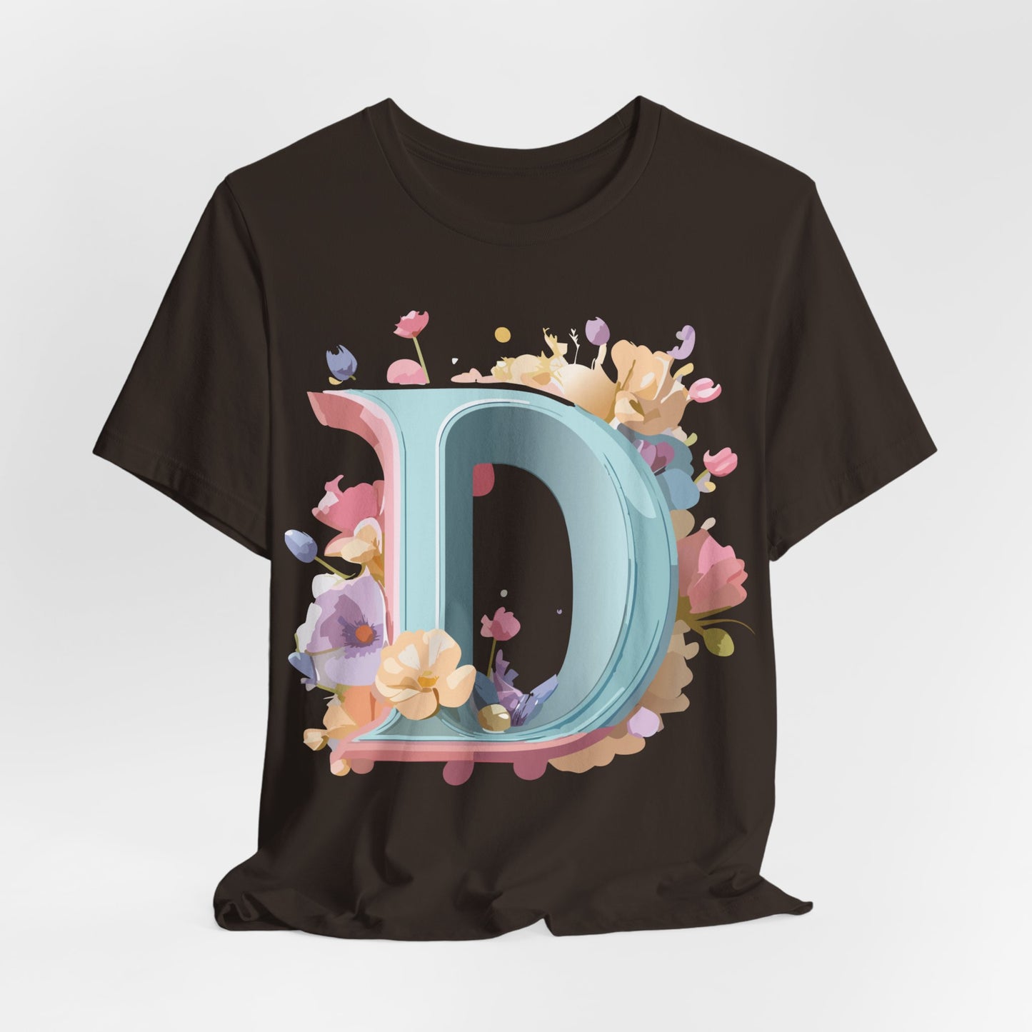 Natural Cotton Tee Shirt - Letters Collection - D Printify