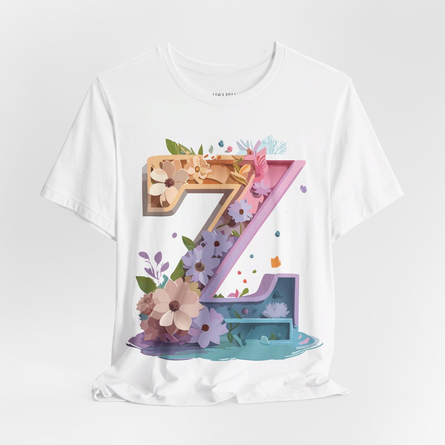 Natural Cotton Tee Shirt - Letters Collection - Z Printify