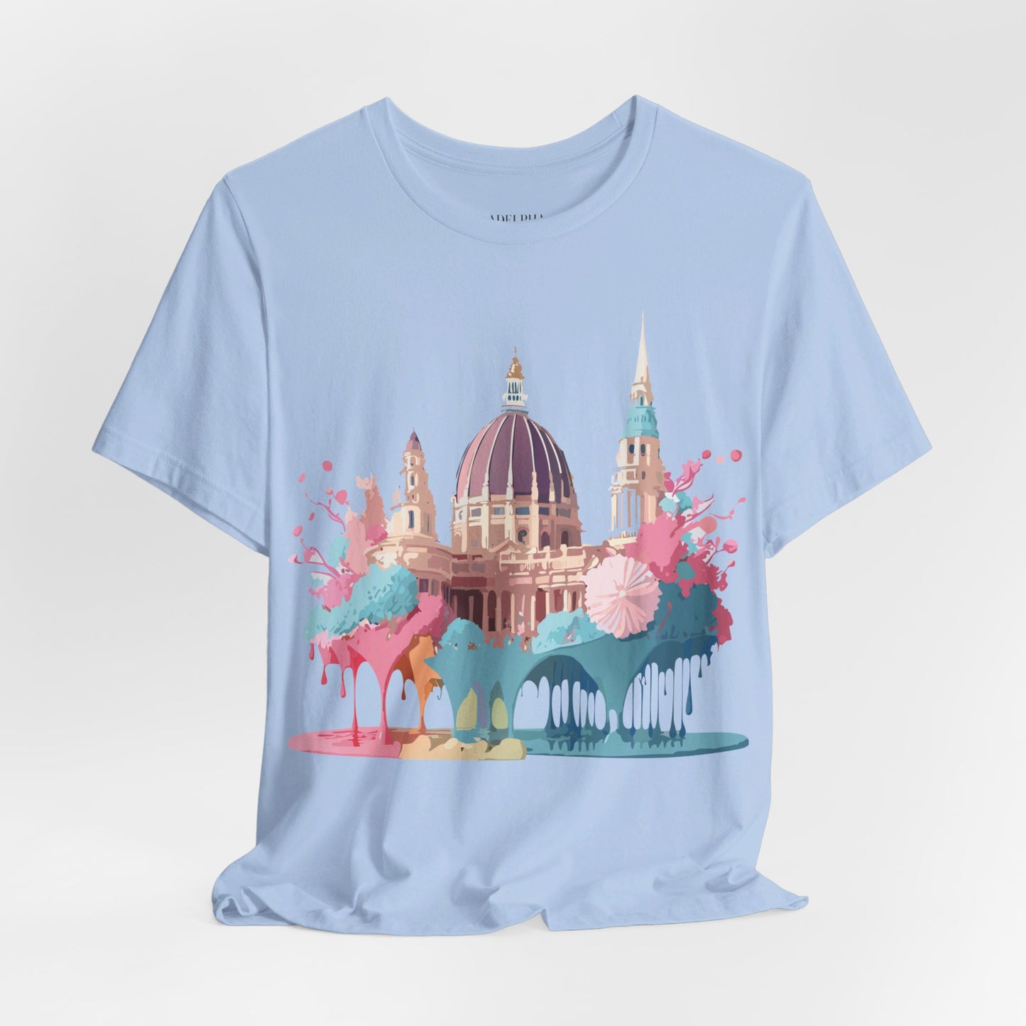 Natural Cotton Tee Shirt - Beautiful Places Collection - Vienna Printify