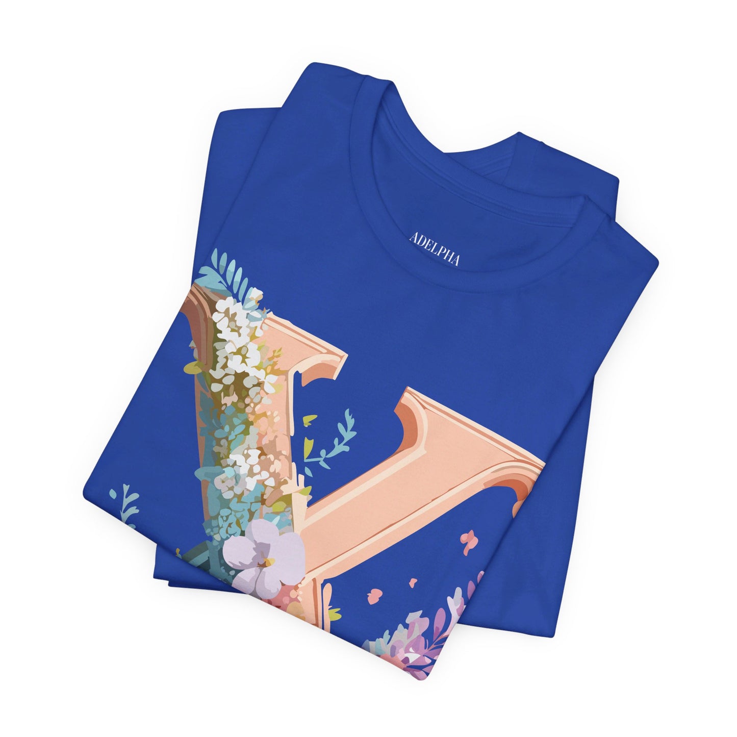 Natural Cotton Tee Shirt - Letters Collection - X Printify