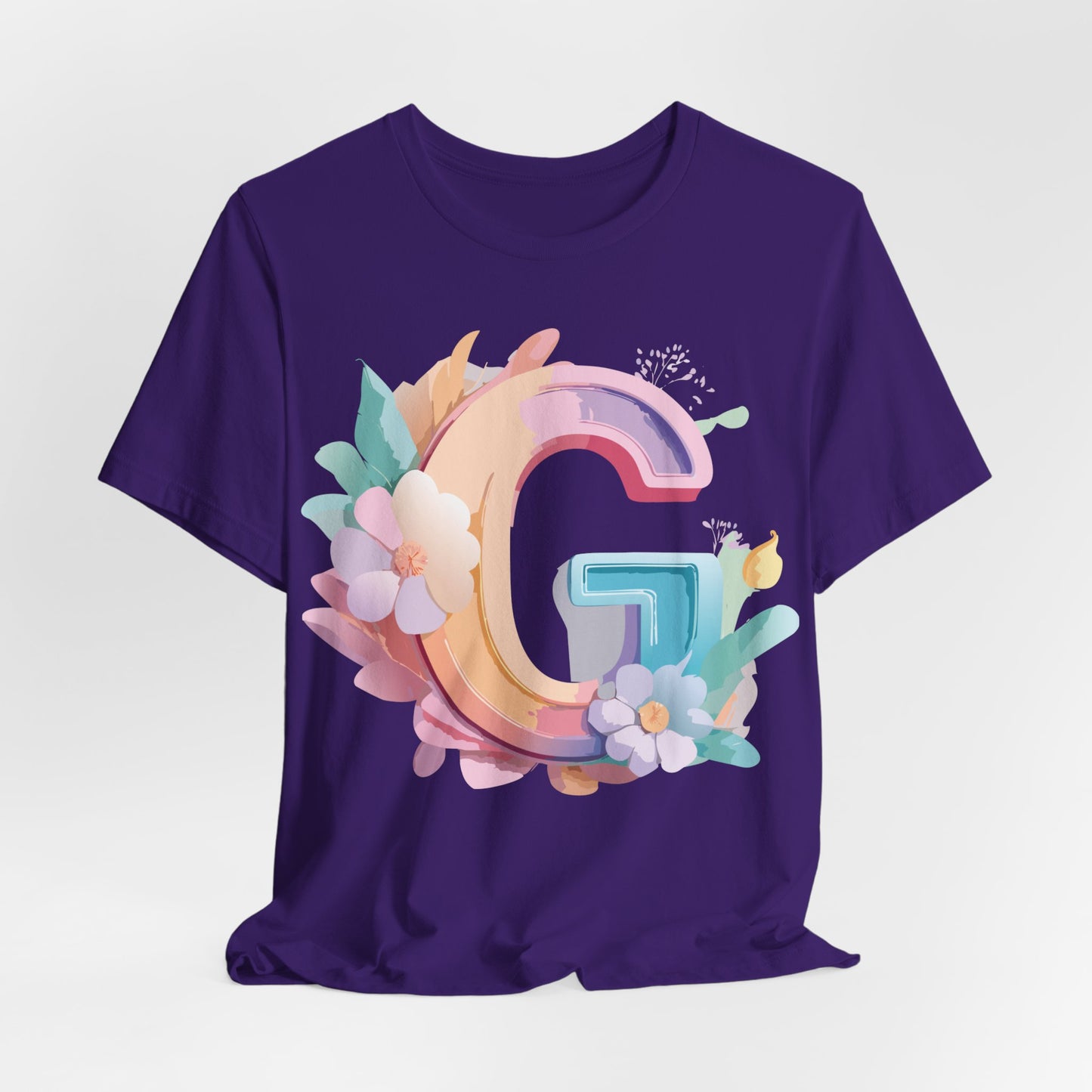 Natural Cotton Tee Shirt - Letters Collection - G Printify