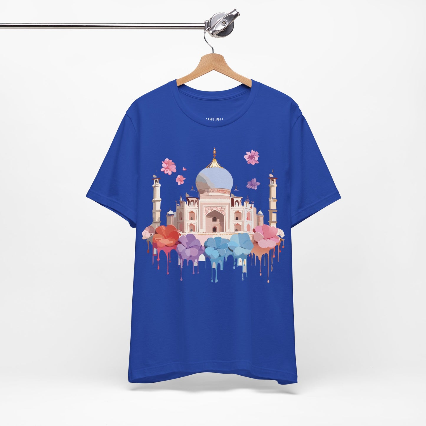 Natural Cotton Tee Shirt - Taj Mahal, India Printify