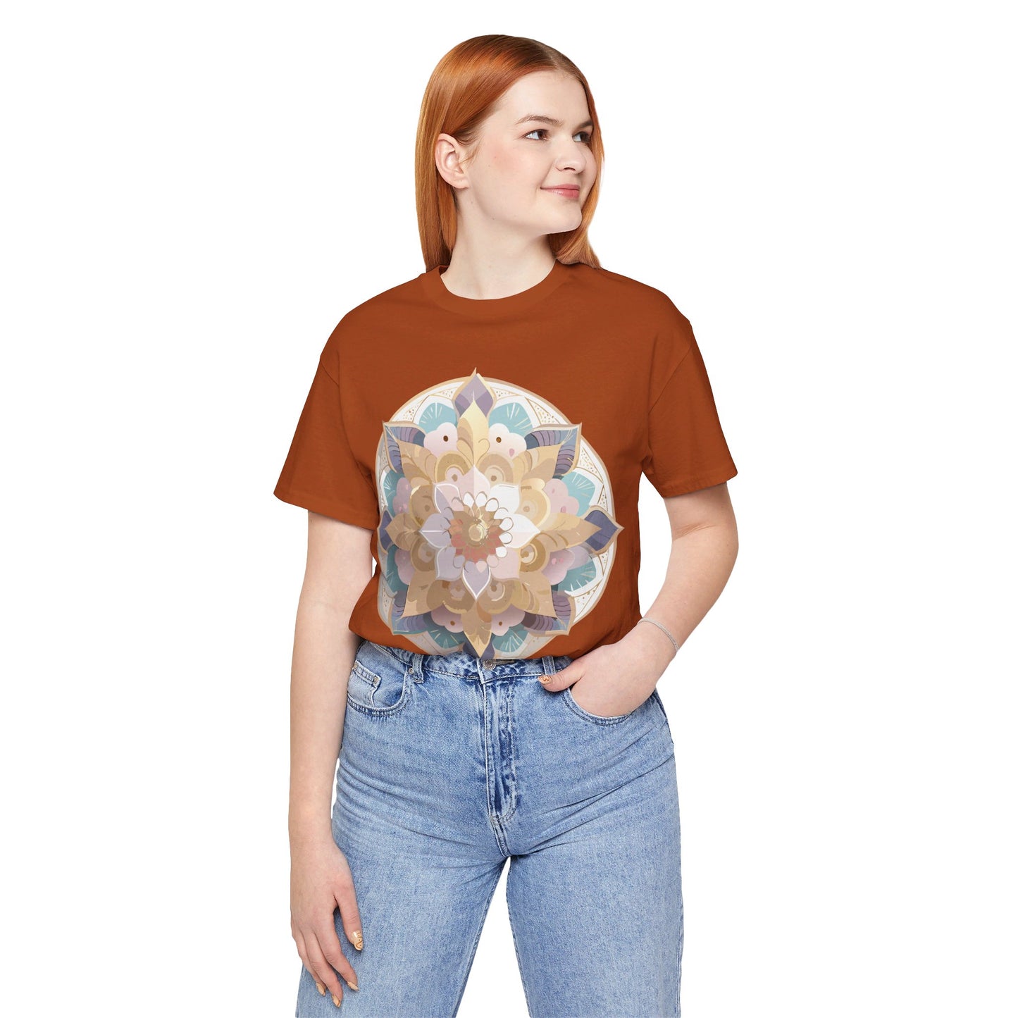 Natural Cotton Tee Shirt - Medallion Collection Printify