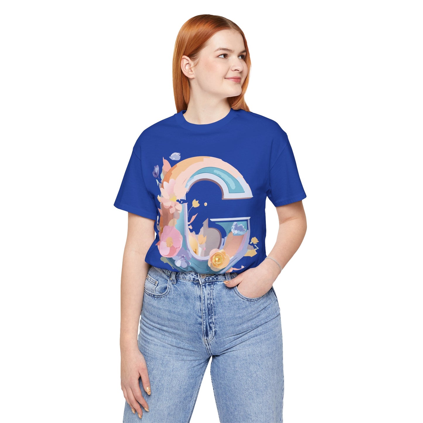 Natural Cotton Tee Shirt - Letters Collection - G Printify