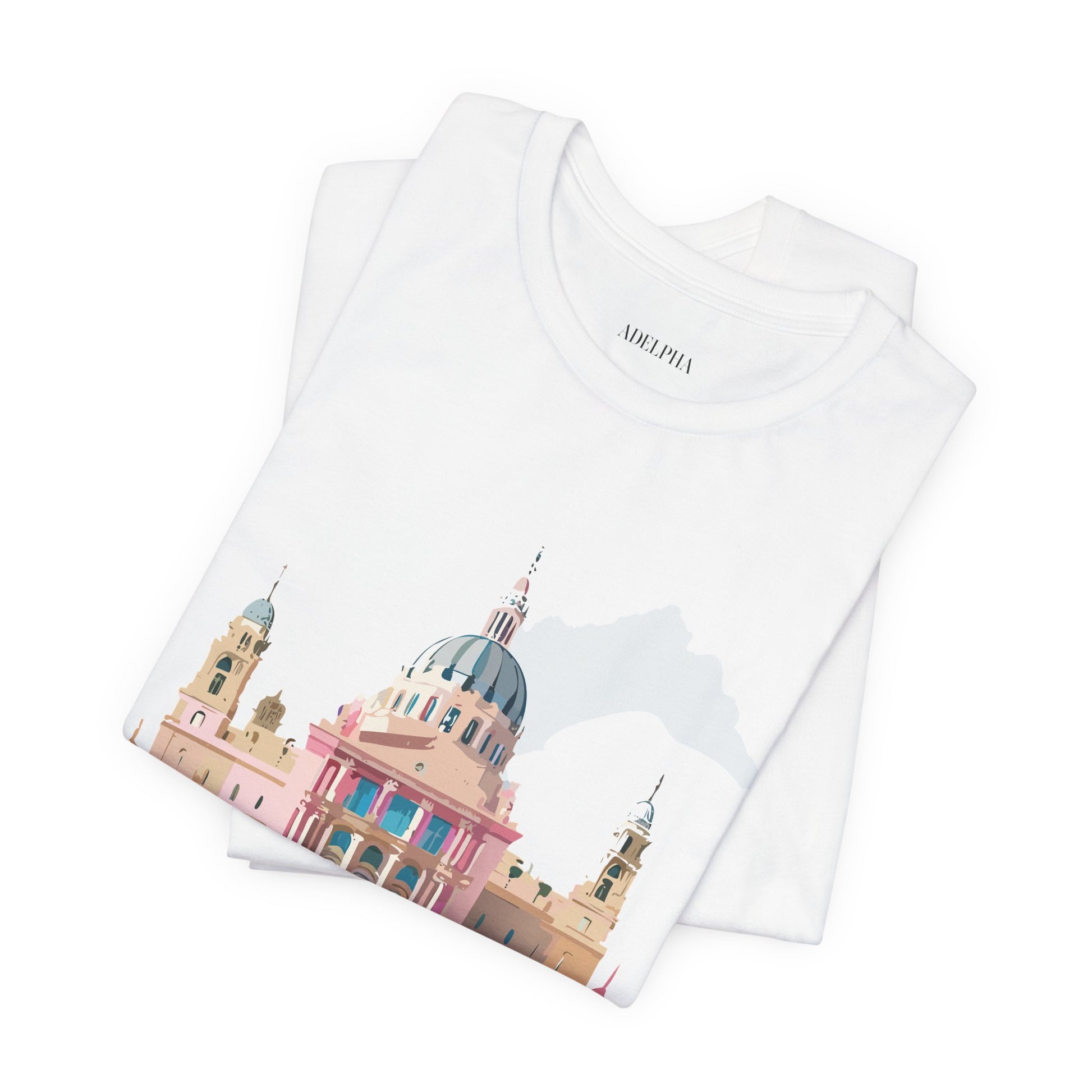 Natural Cotton Tee Shirt - Beautiful Places Collection - Madrid Printify