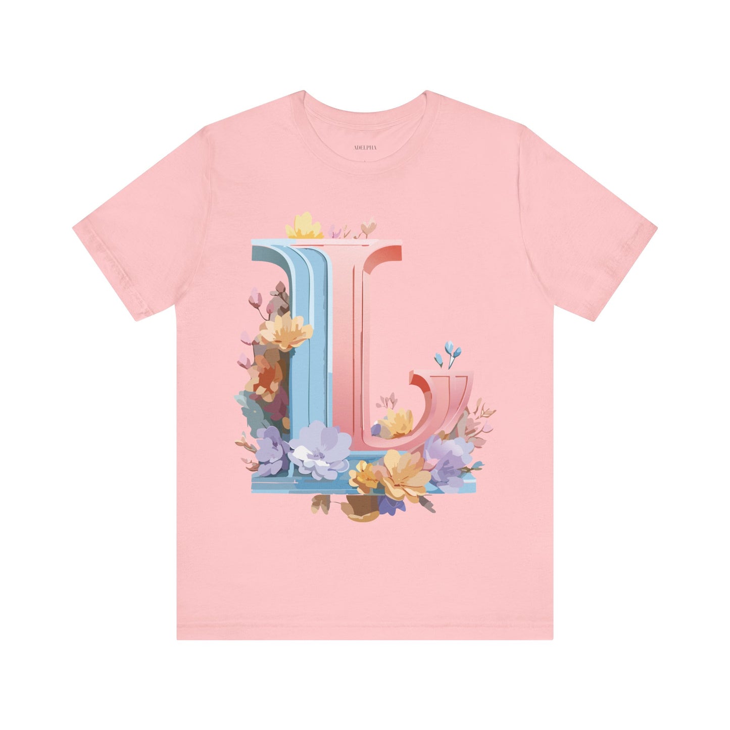 Natural Cotton Tee Shirt - Letters Collection - L Printify