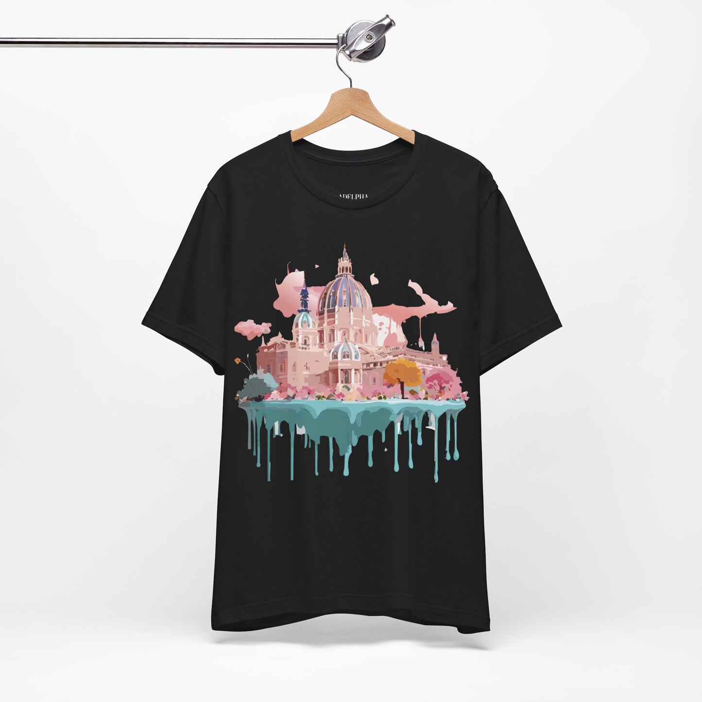 Natural Cotton Tee Shirt - Beautiful Places Collection - Vienna Printify