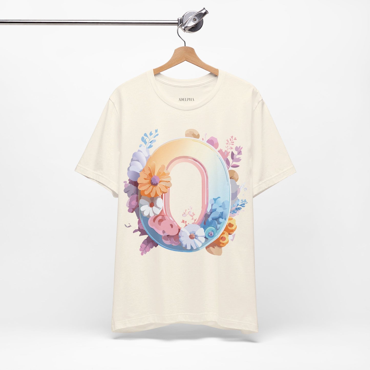 Natural Cotton Tee Shirt - Letters Collection - O Printify
