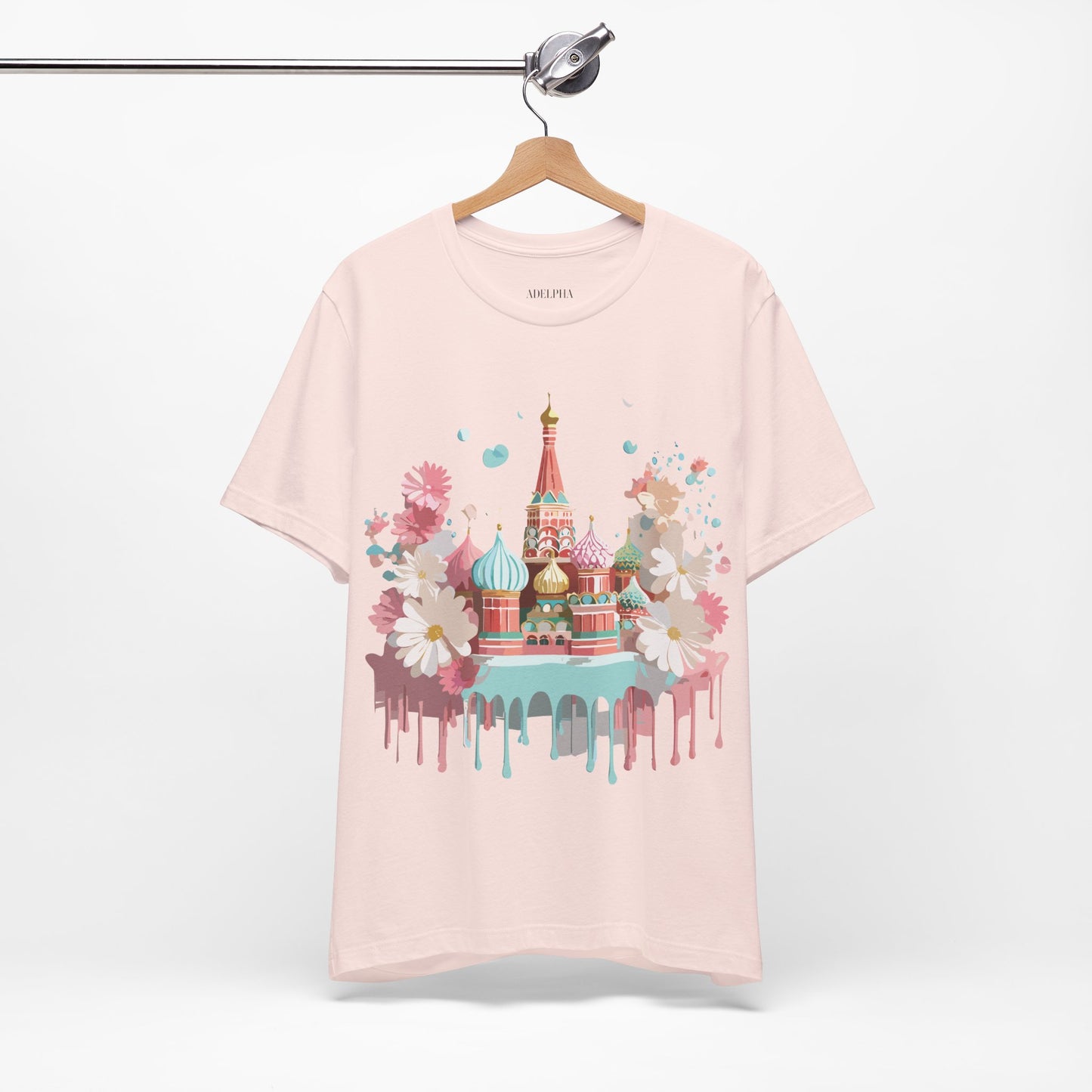Natural Cotton Tee Shirt - Beautiful Places Collection - Moscow Printify