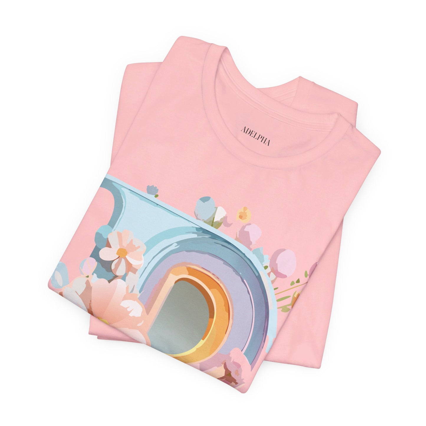 Natural Cotton Tee Shirt - Letters Collection - P Printify