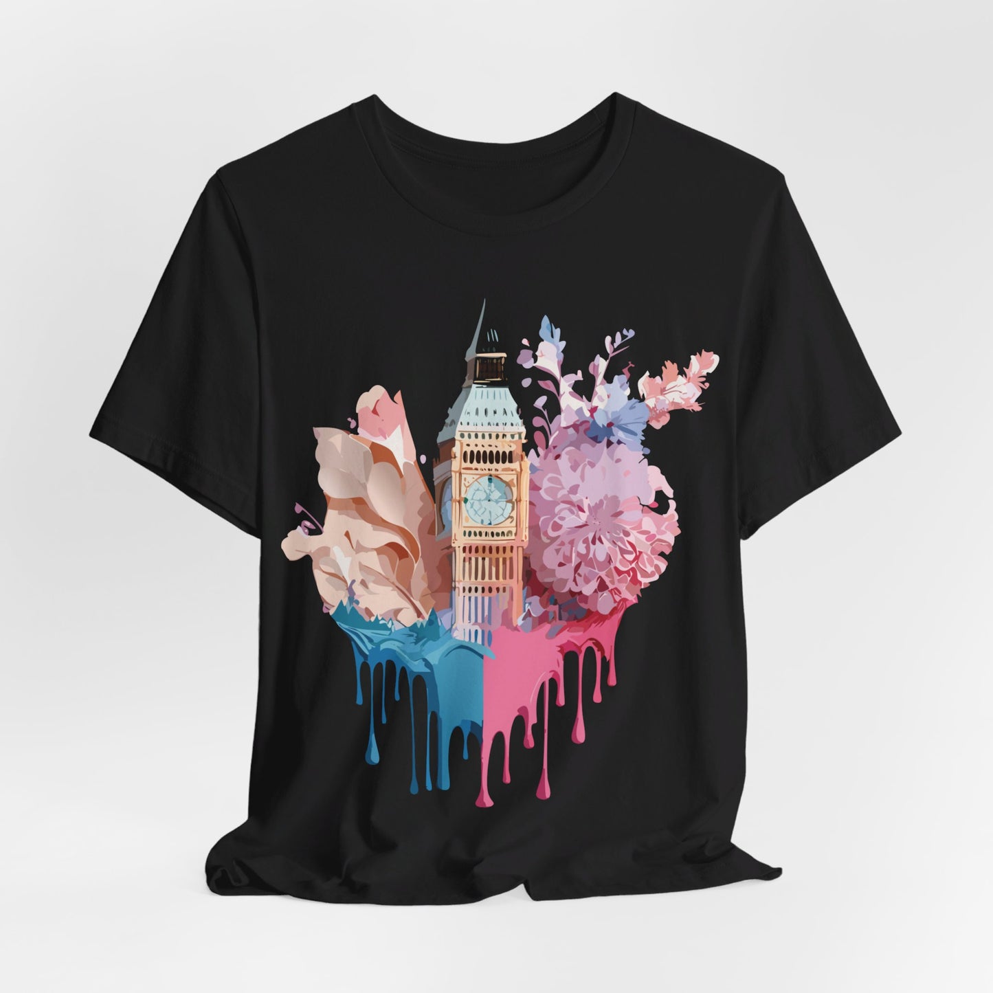 Natural Cotton Tee Shirt - Beautiful Places Collection - London Printify