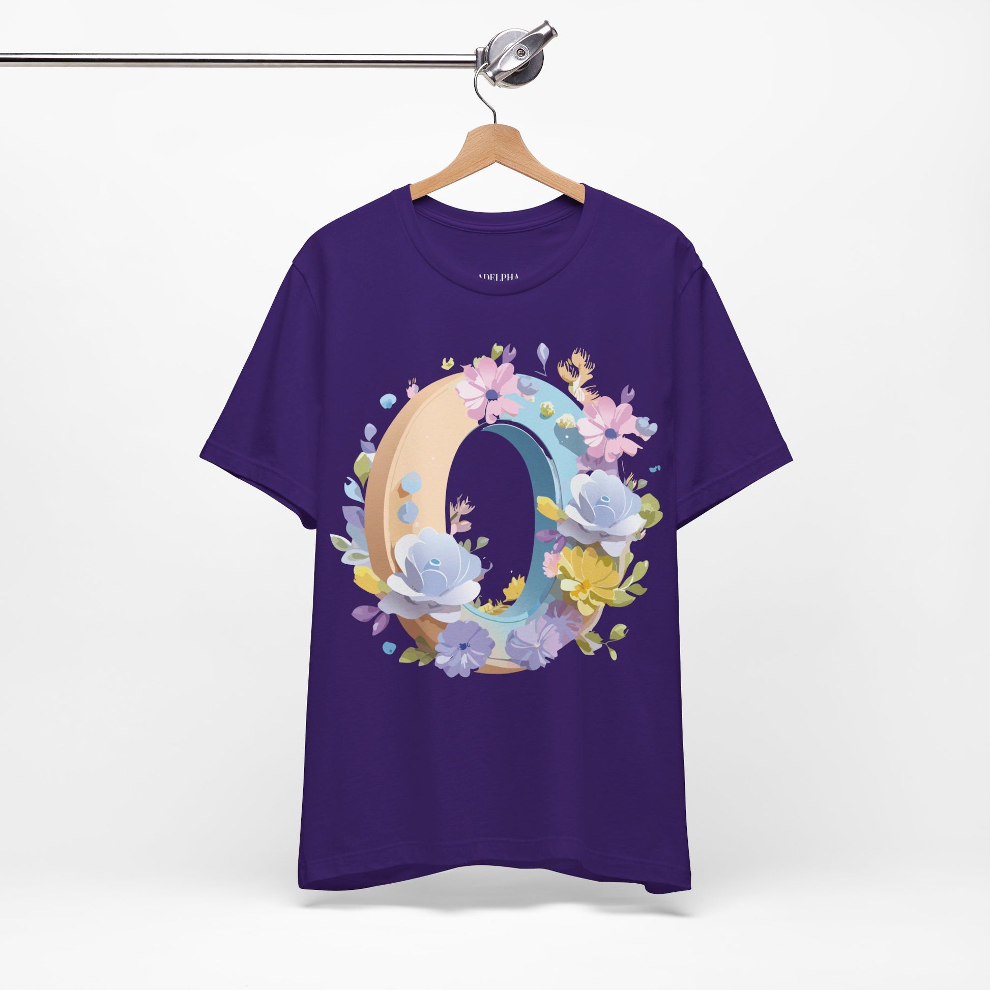 Natural Cotton Tee Shirt - Letters Collection - O Printify