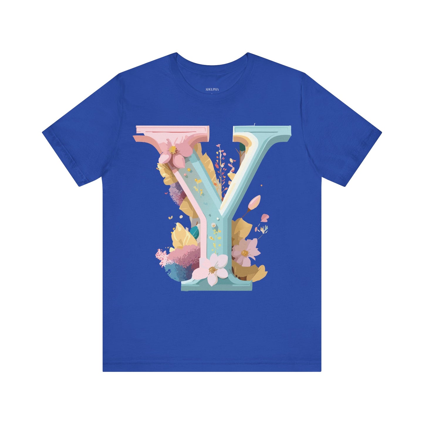 Natural Cotton Tee Shirt - Letters Collection - Y Printify