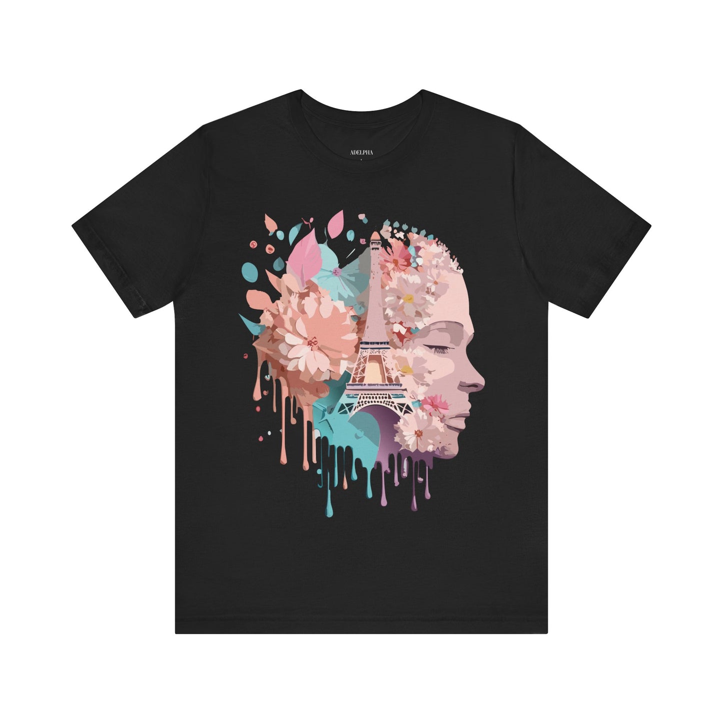 Natural Cotton Tee Shirt - Beautiful Places Collection - Paris Printify