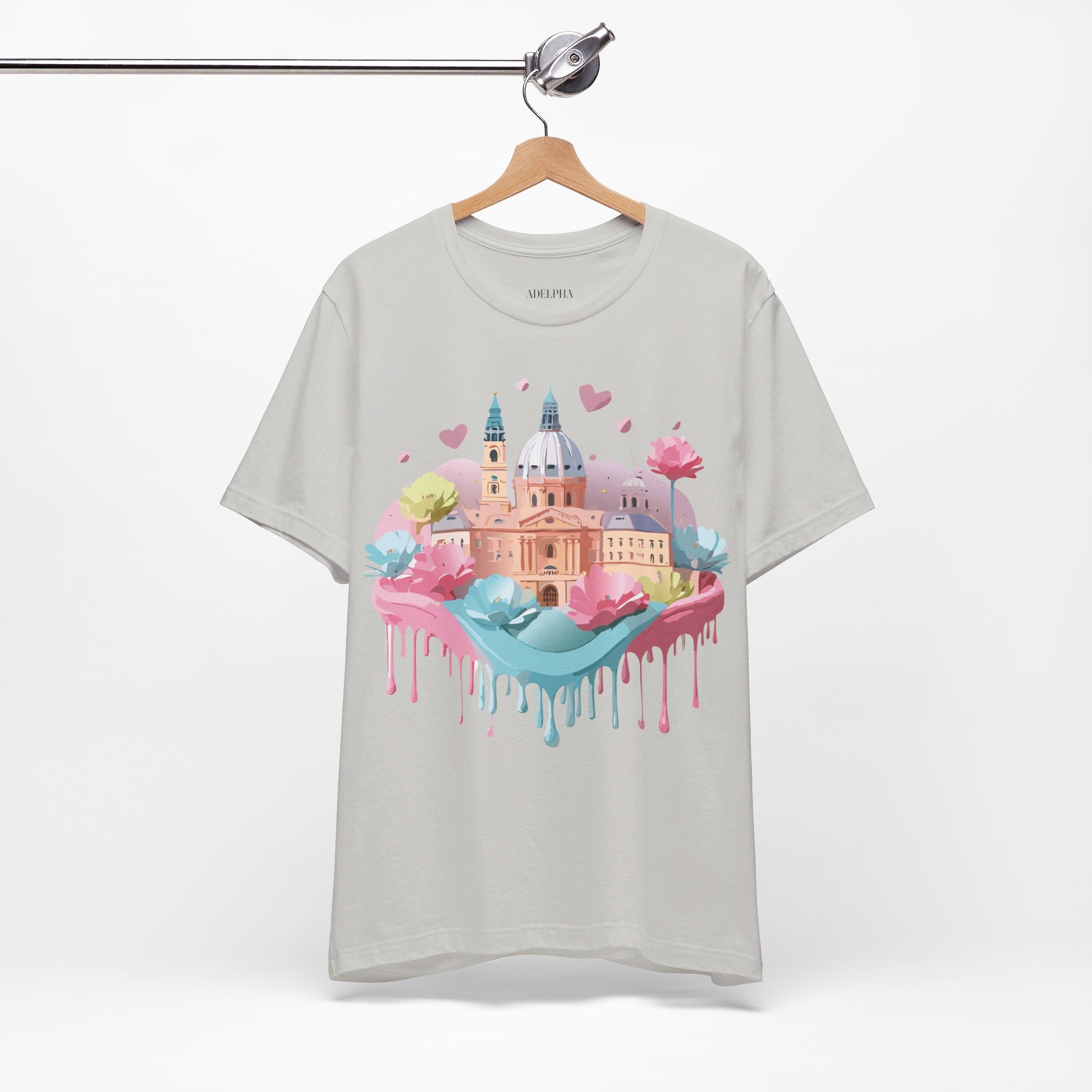 Natural Cotton Tee Shirt - Beautiful Places Collection - Prague Printify