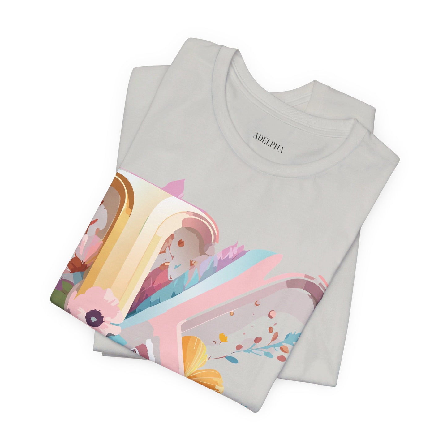 Natural Cotton Tee Shirt - Letters Collection - K Printify
