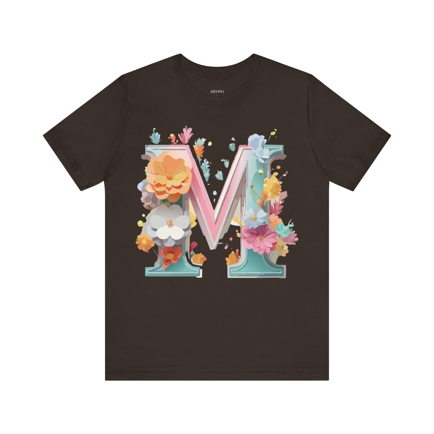 Natural Cotton Tee Shirt - Letters Collection - M Printify