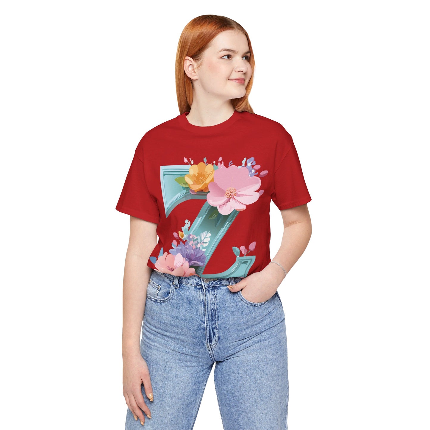 Natural Cotton Tee Shirt - Letters Collection - Z Printify