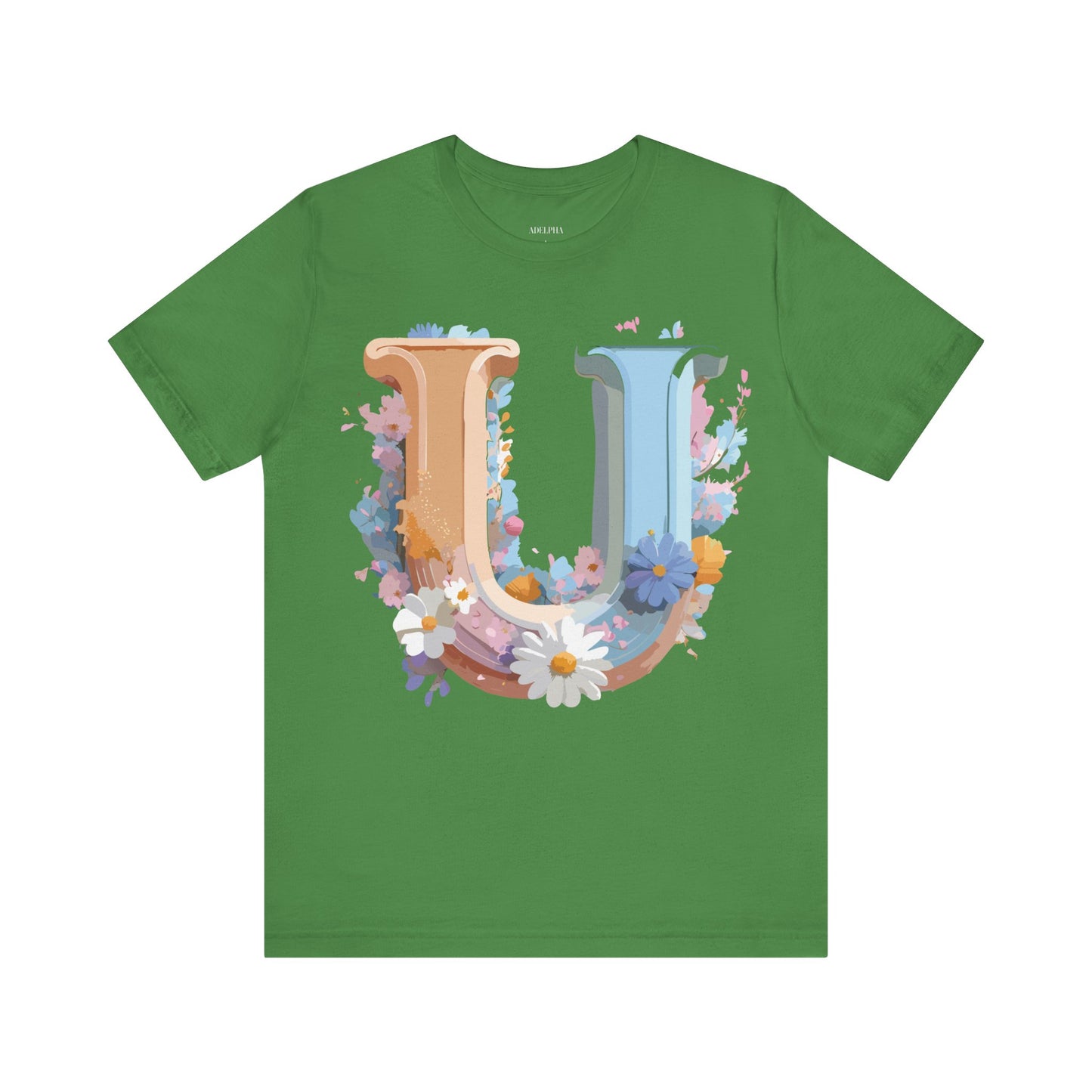 Natural Cotton Tee Shirt - Letters Collection - U Printify