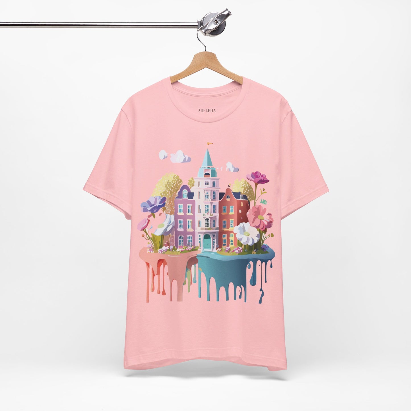 Natural Cotton Tee Shirt - Beautiful Places Collection - Amsterdam Printify