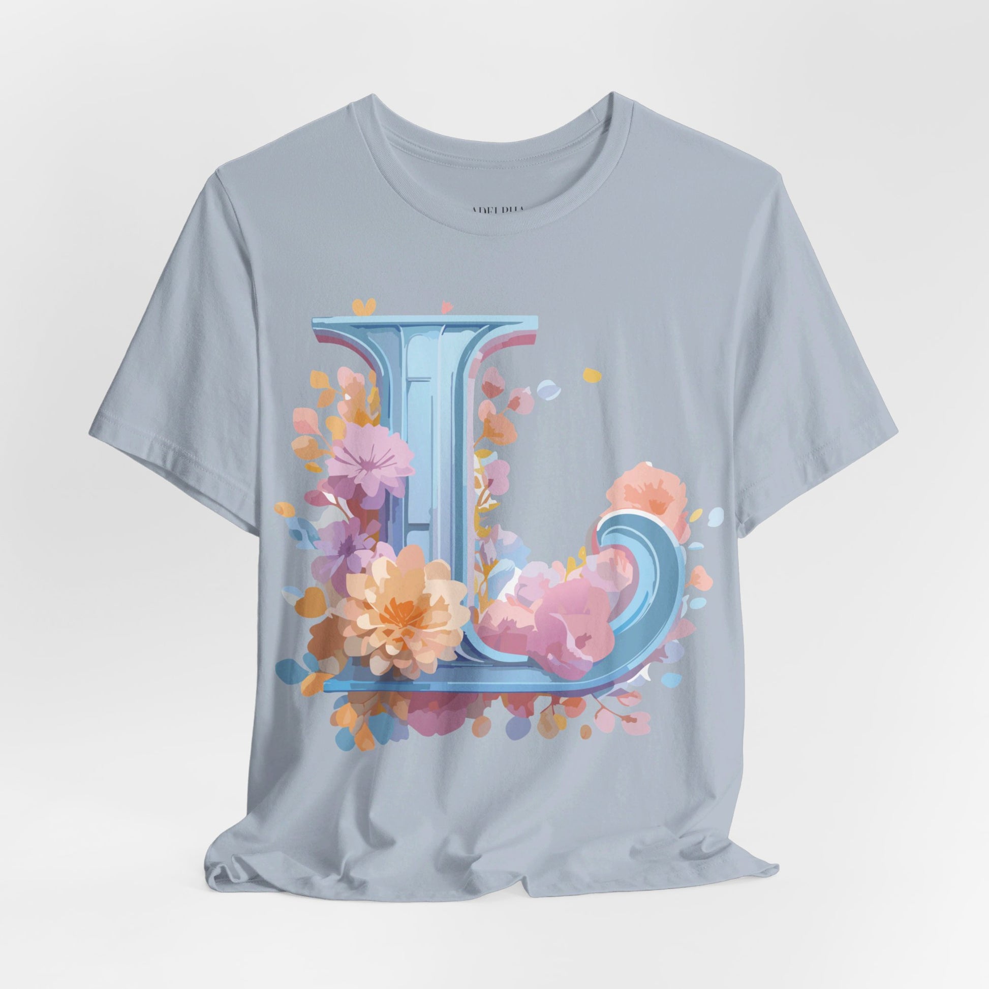 Natural Cotton Tee Shirt - Letters Collection - L Printify