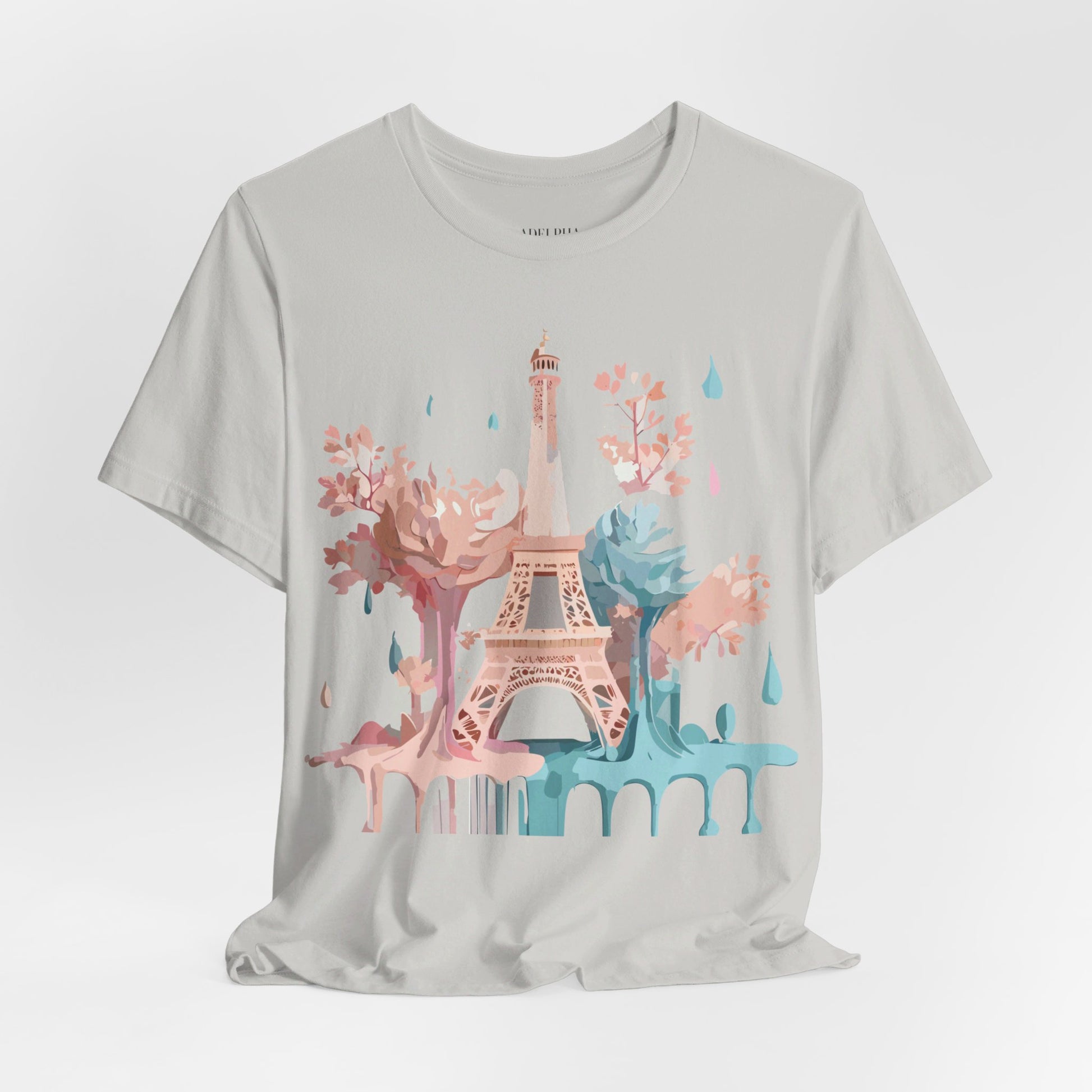 Natural Cotton Tee Shirt - Beautiful Places Collection - Paris Printify