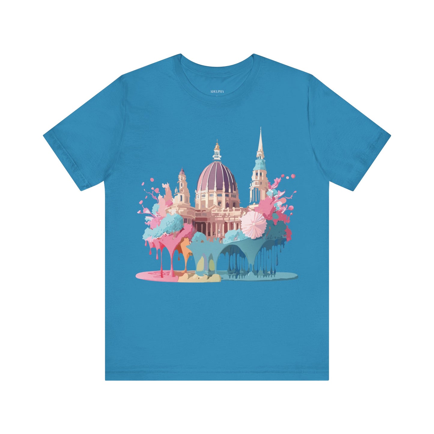 Natural Cotton Tee Shirt - Beautiful Places Collection - Vienna Printify