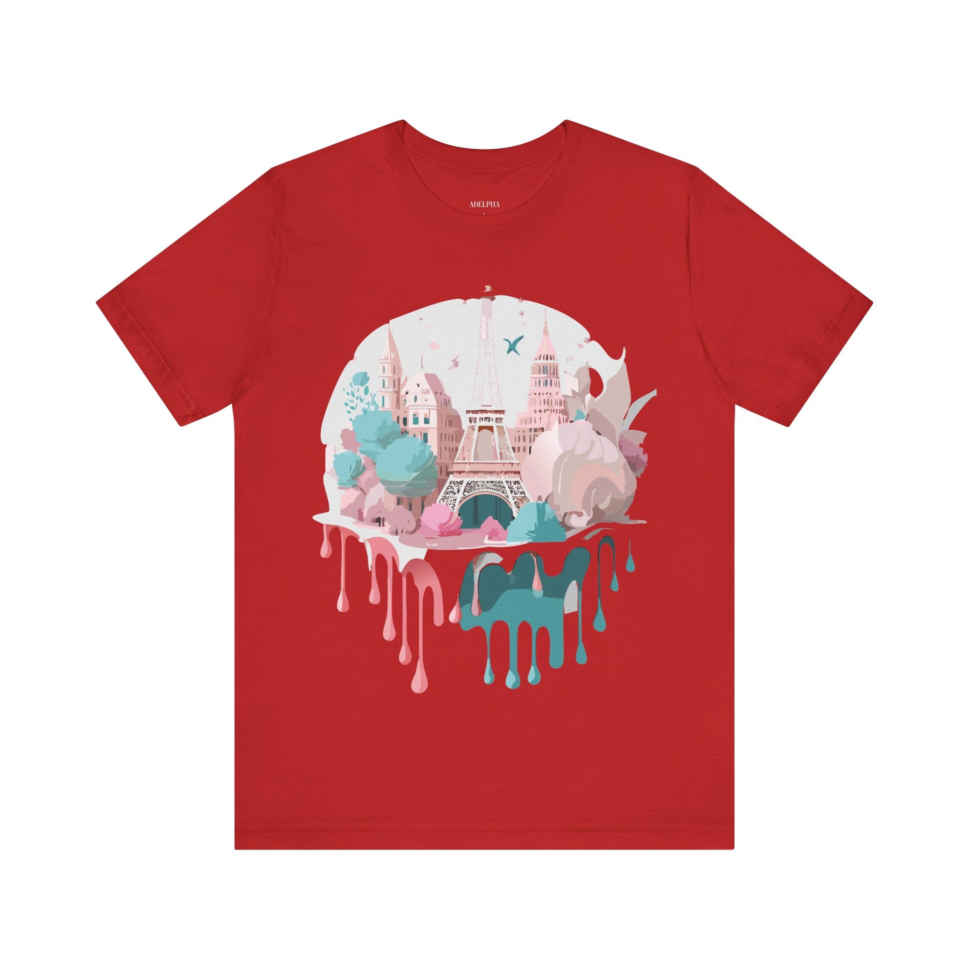 Natural Cotton Tee Shirt - Beautiful Places Collection - Paris Printify
